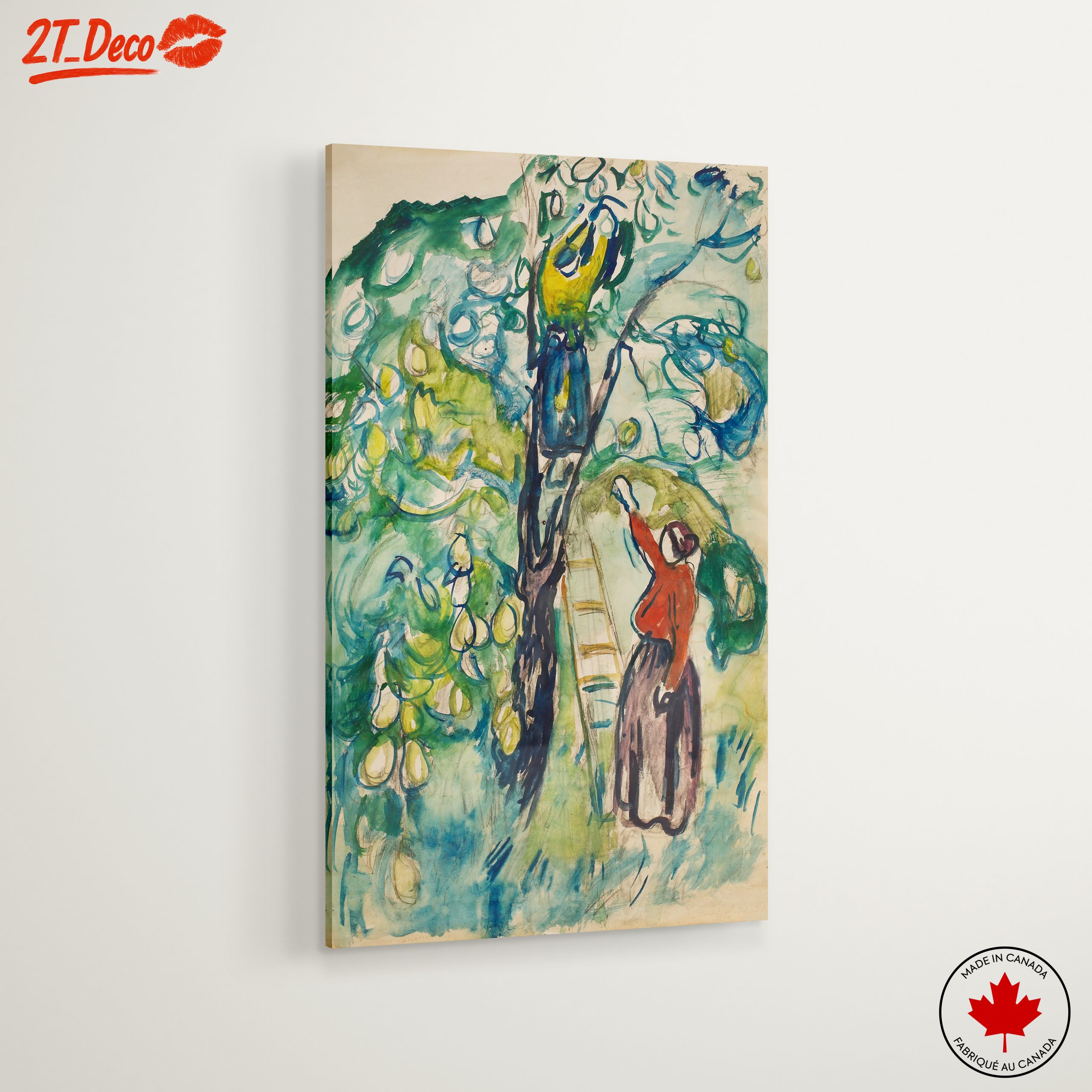 Colorful Abstract Cultural Artwork Depicting a Woman - Image 6