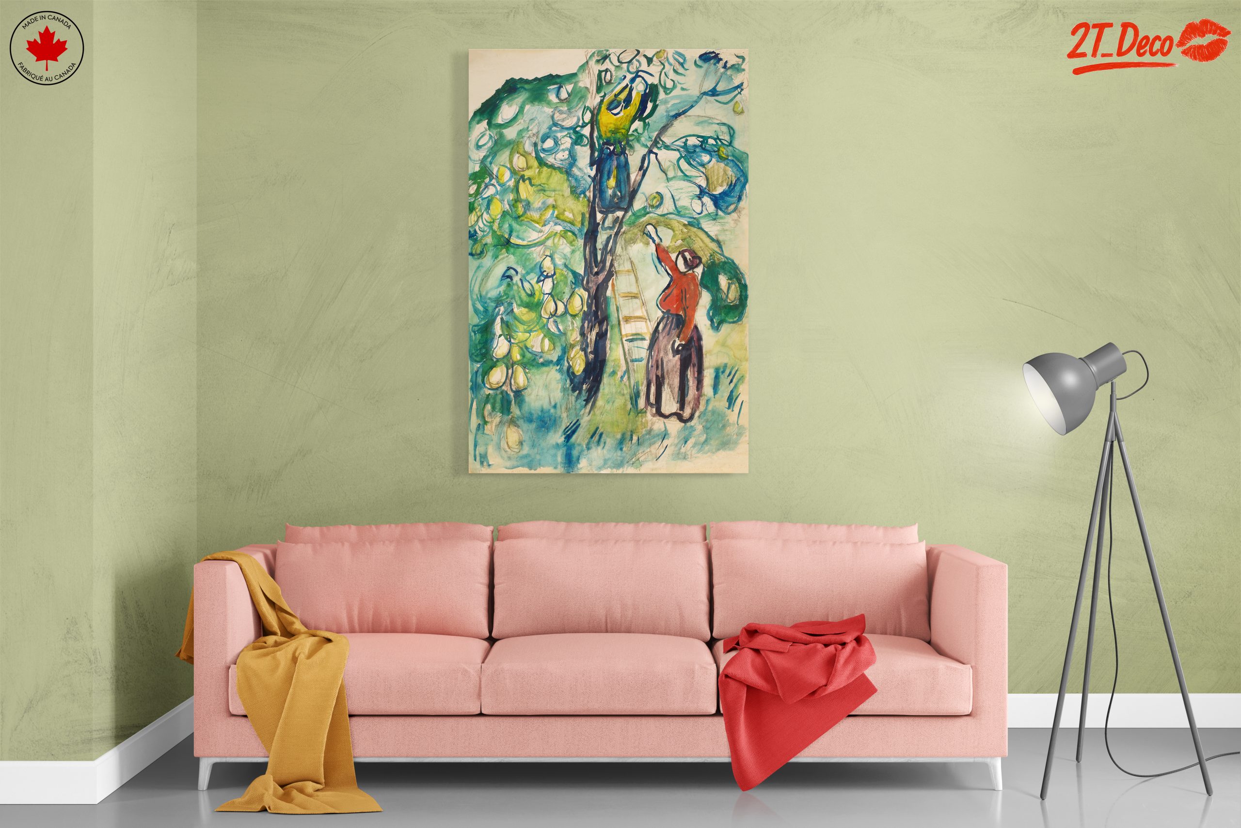 Colorful Abstract Cultural Artwork Depicting a Woman - Image 7