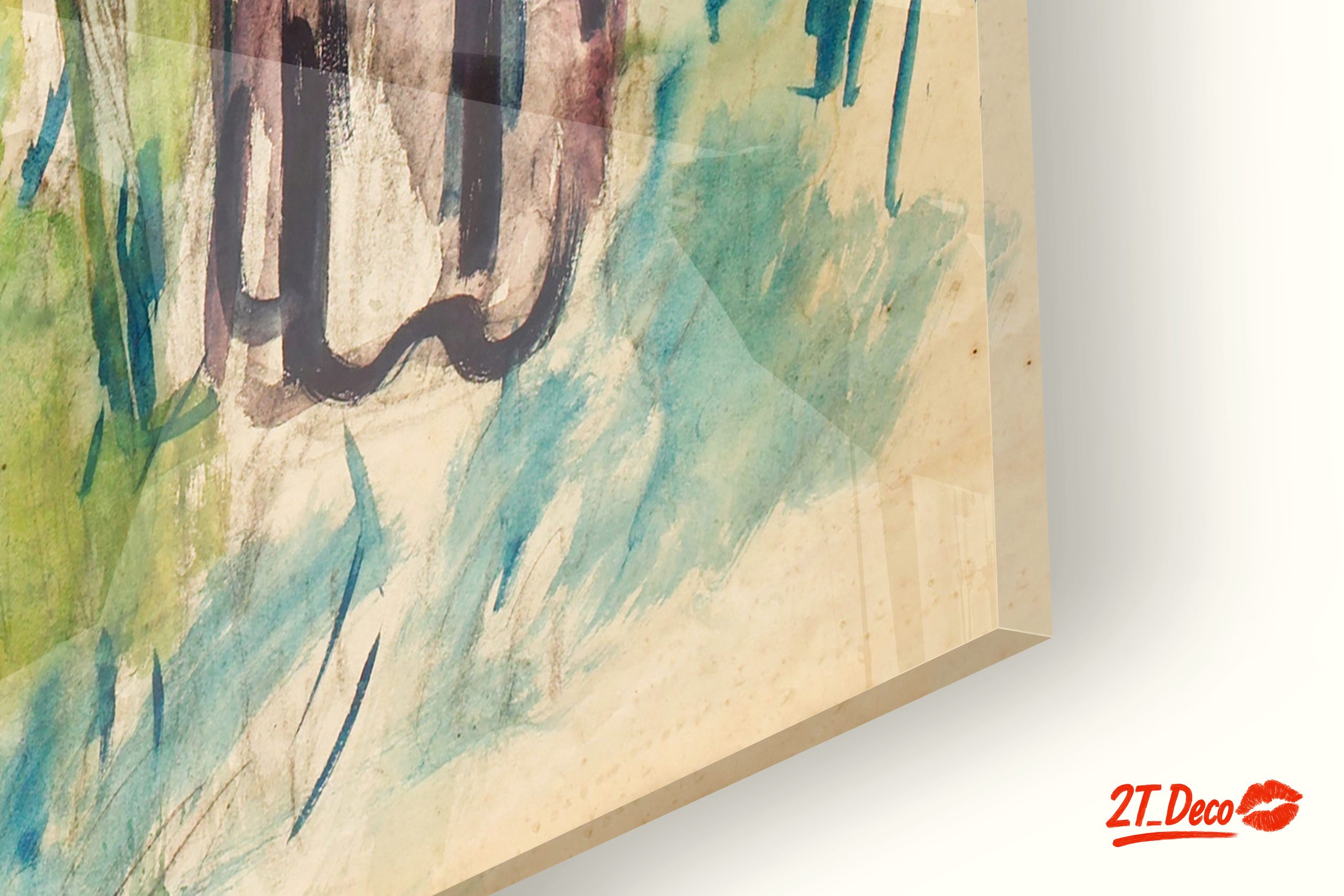 Colorful Abstract Cultural Artwork Depicting a Woman - Image 9