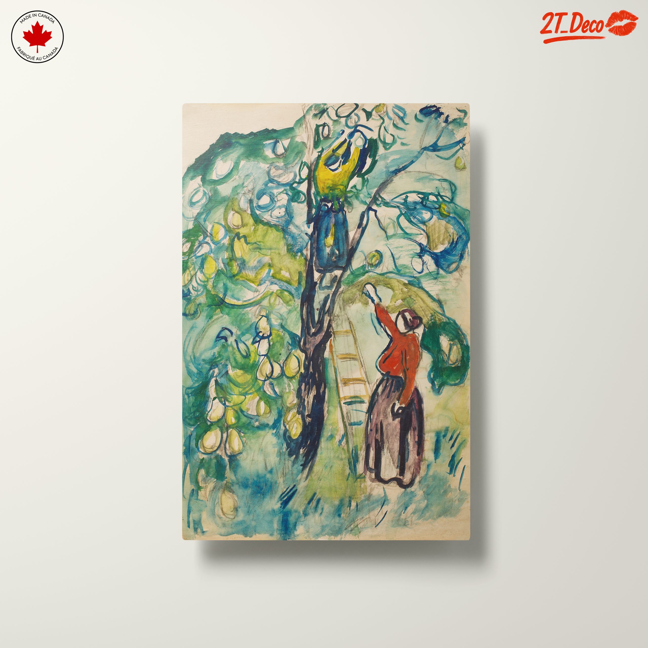 Colorful Abstract Cultural Artwork Depicting a Woman - Image 10