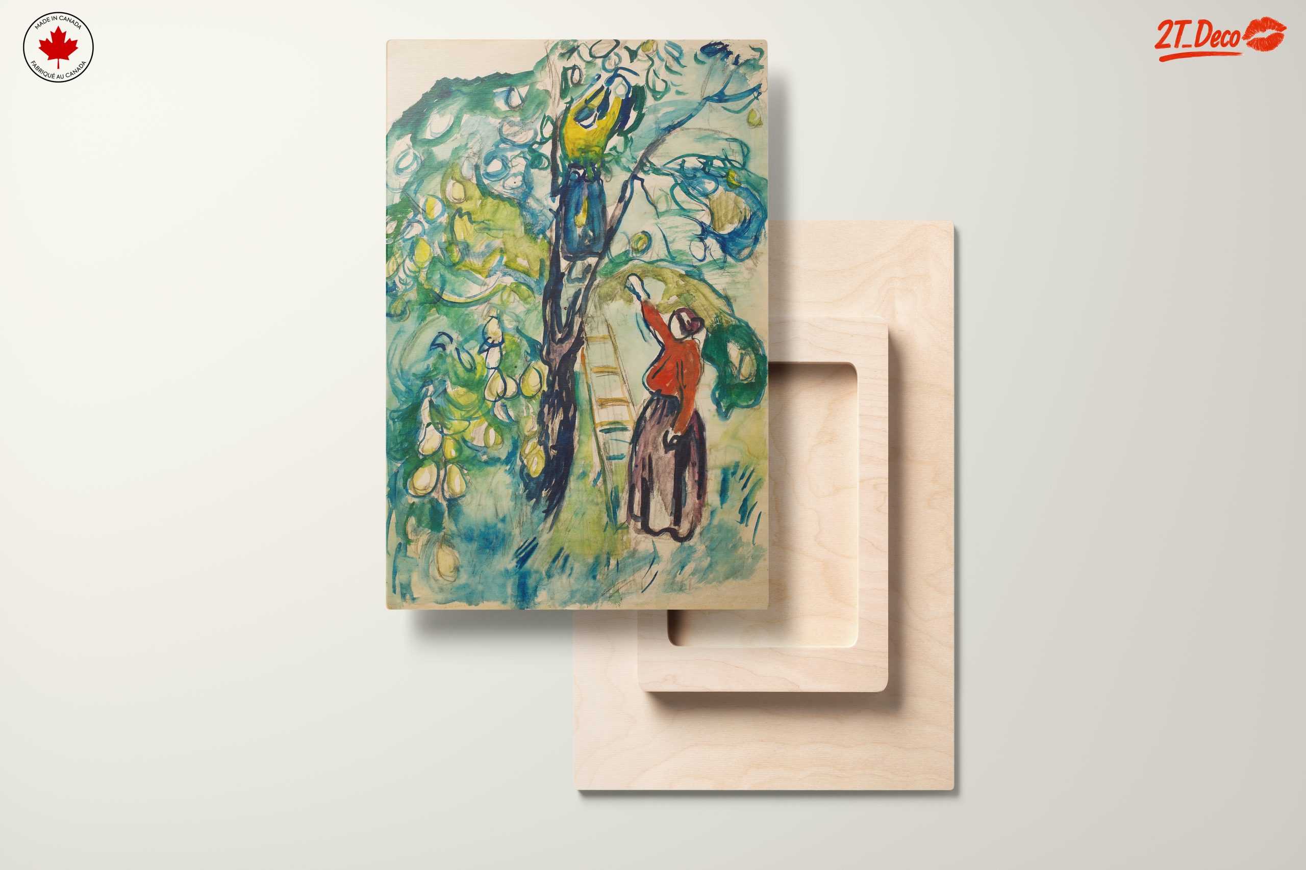 Colorful Abstract Cultural Artwork Depicting a Woman - Image 11