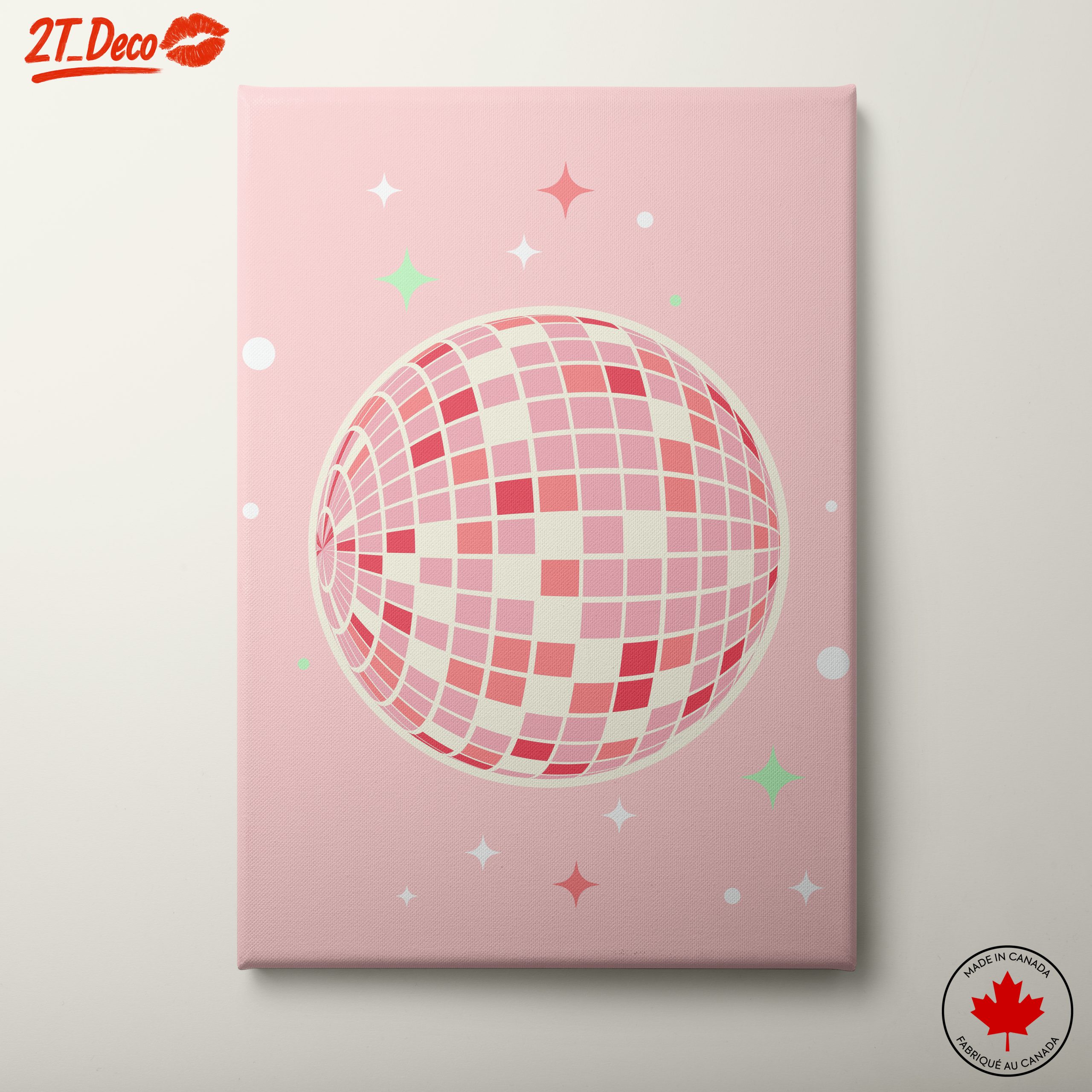 Colorful Contemporary Pop Art Disco Ball