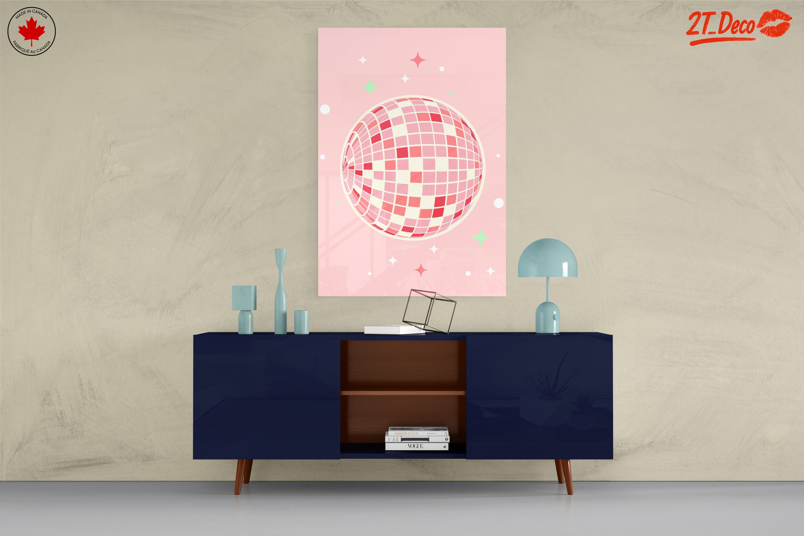 Colorful Contemporary Pop Art Disco Ball - Image 8