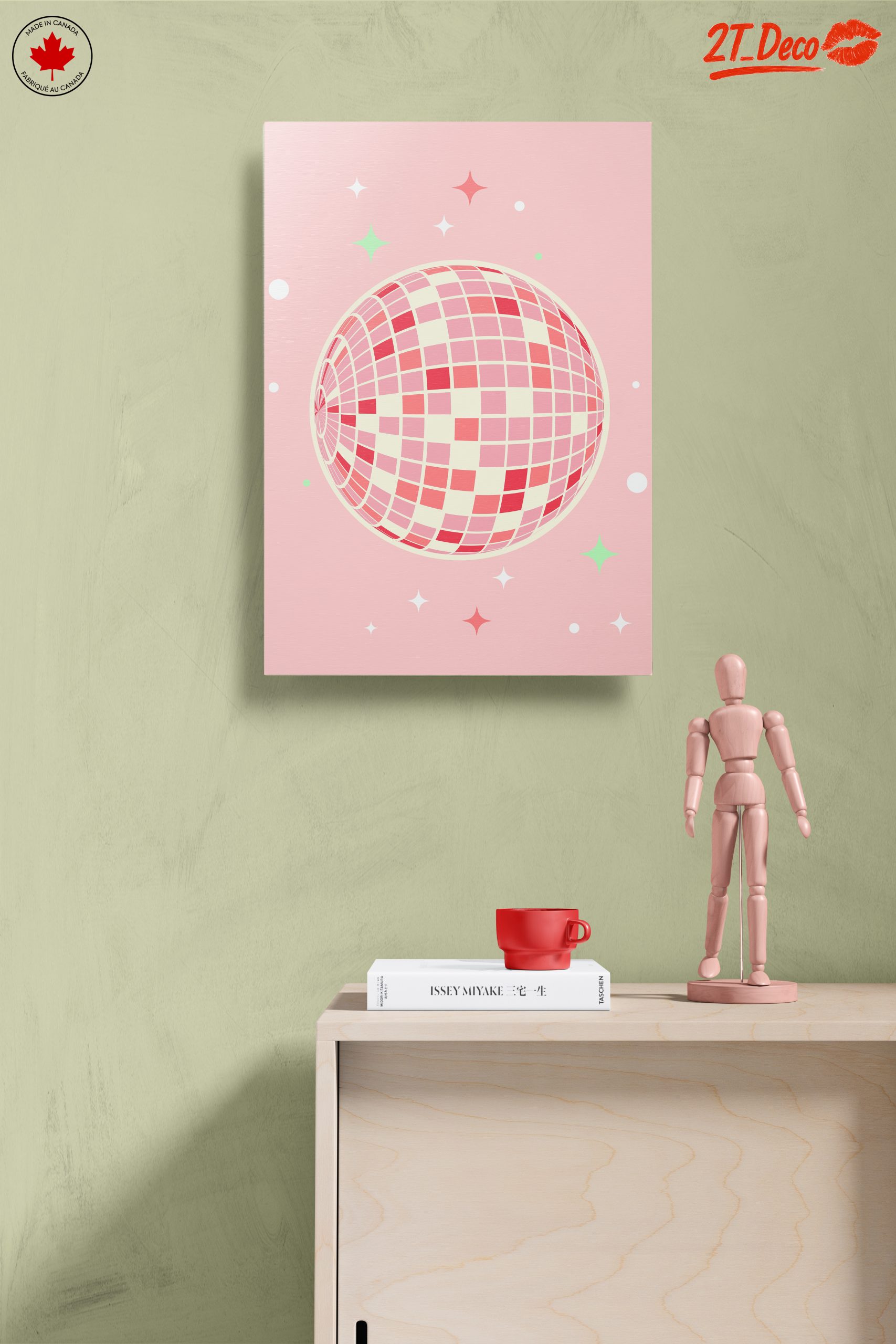Colorful Contemporary Pop Art Disco Ball - Image 14