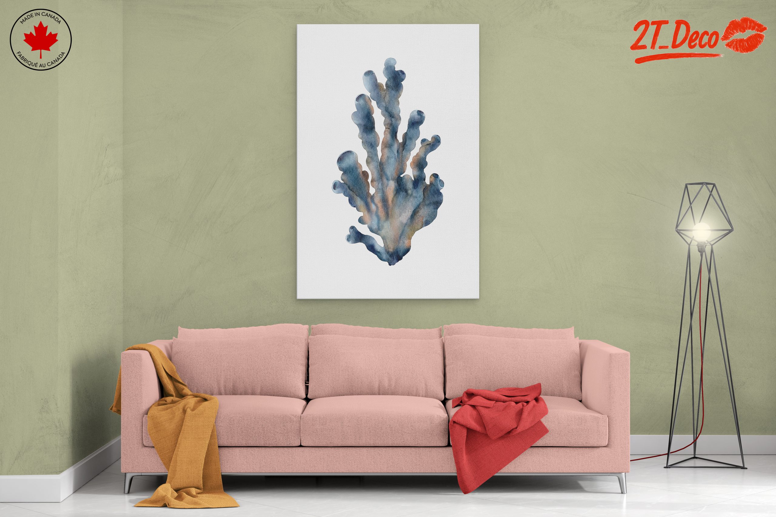 Elegant Abstract Marine Life Art - Image 2