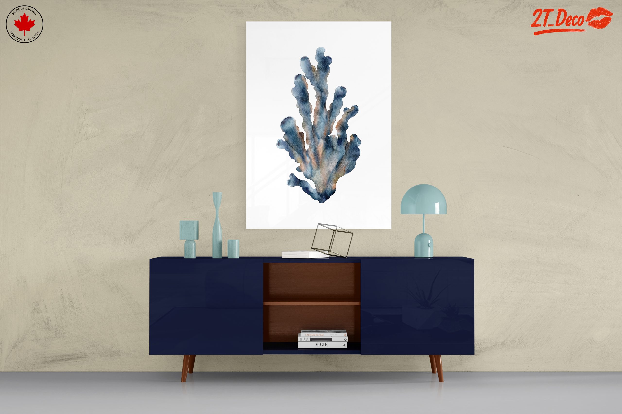 Elegant Abstract Marine Life Art - Image 8