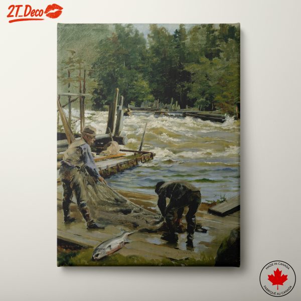 Fishermen by the River in Adventure Landscape