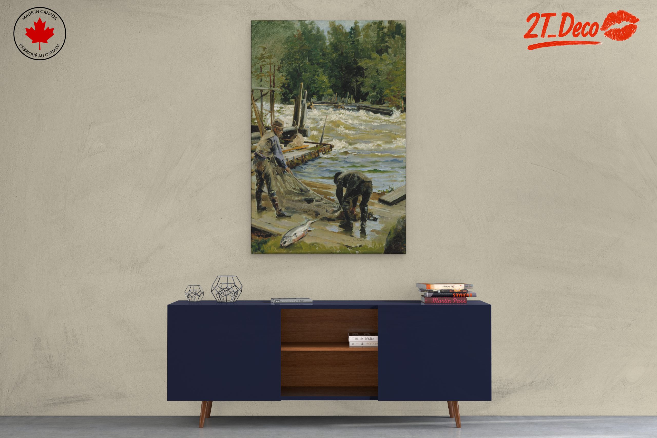 Fishermen by the River in Adventure Landscape - Image 3