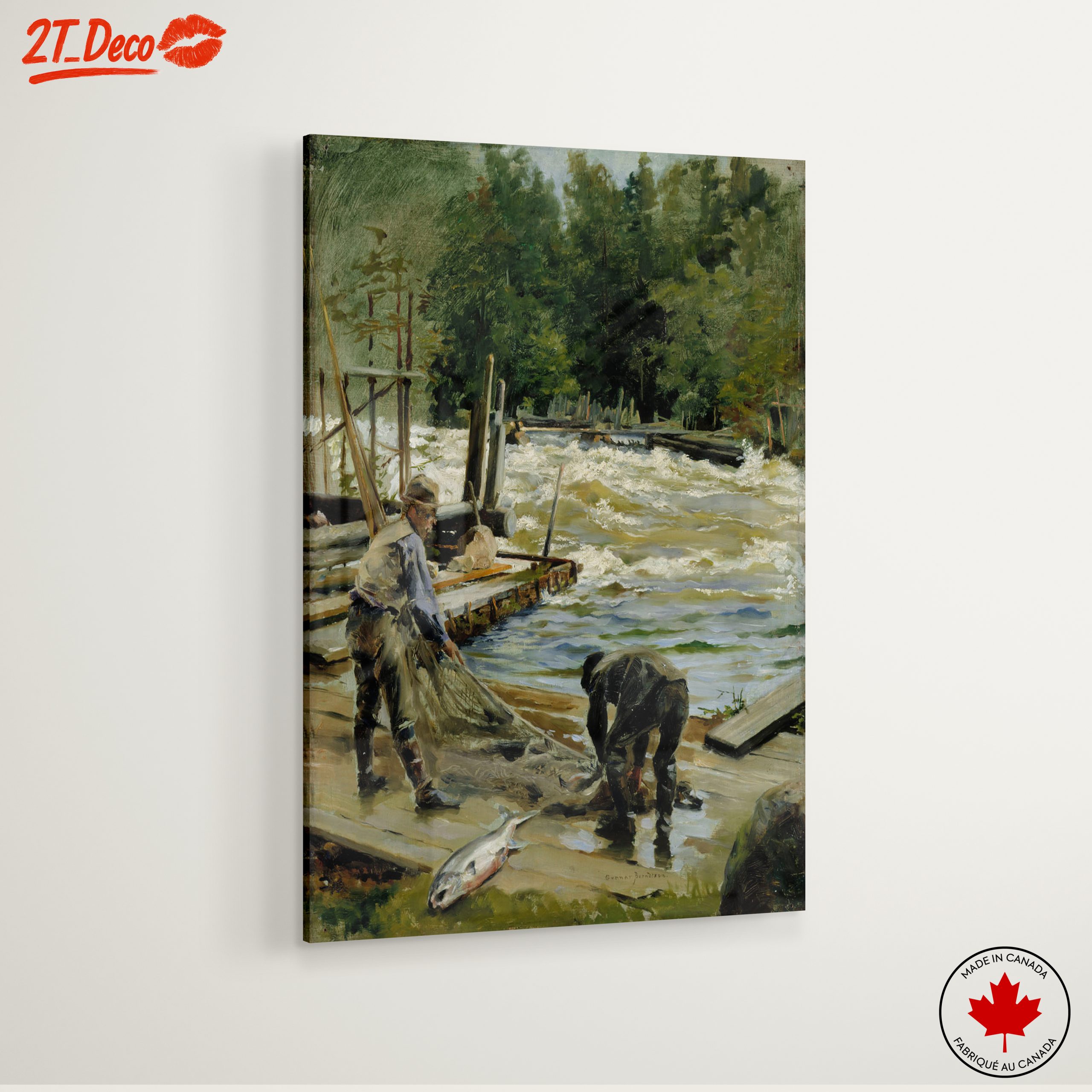 Fishermen by the River in Adventure Landscape - Image 6