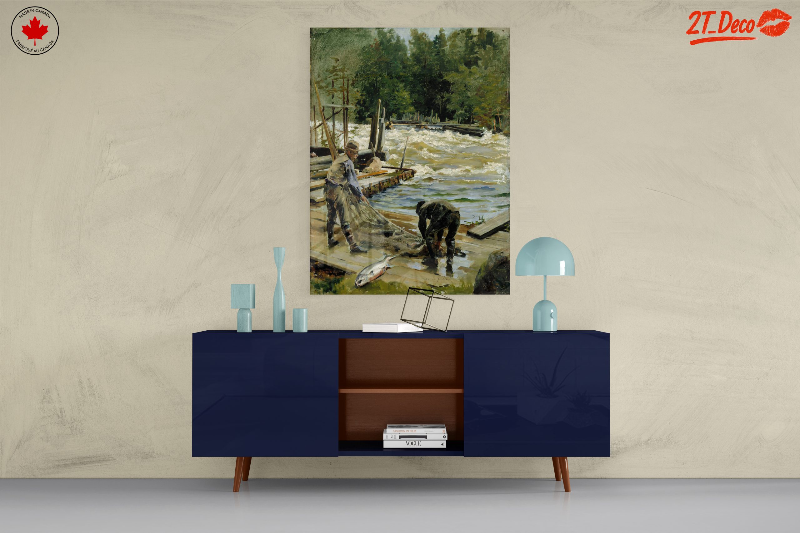 Fishermen by the River in Adventure Landscape - Image 8