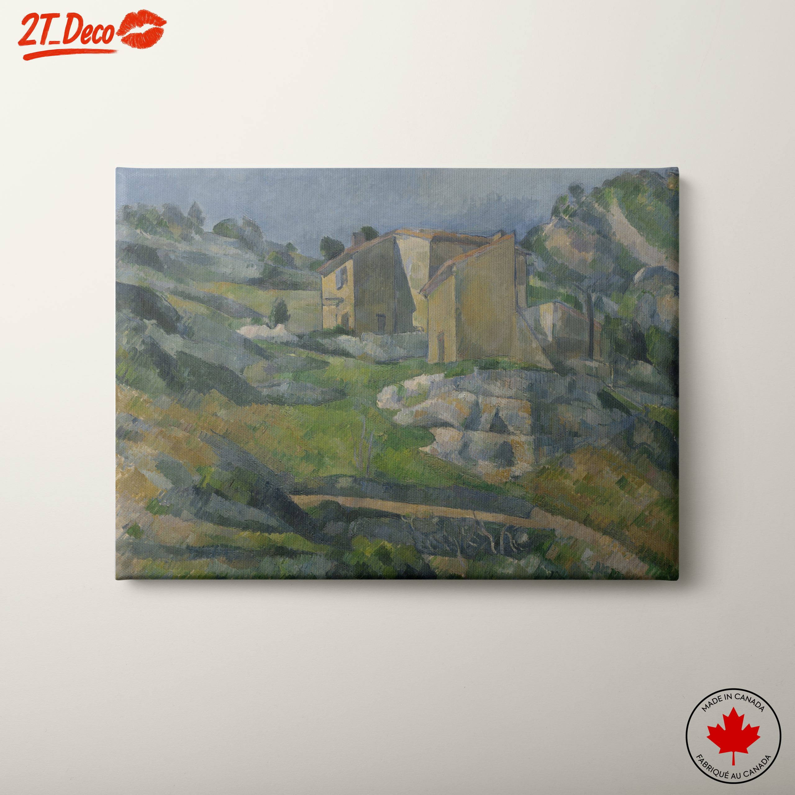 Stylized Abstract Landscape of a Building