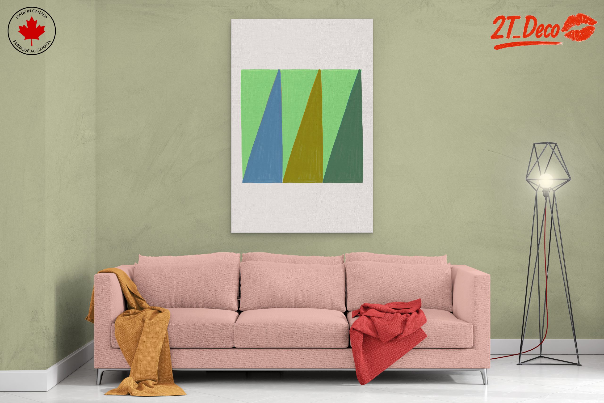 Stylized Geometric Abstract Artwork - Image 2