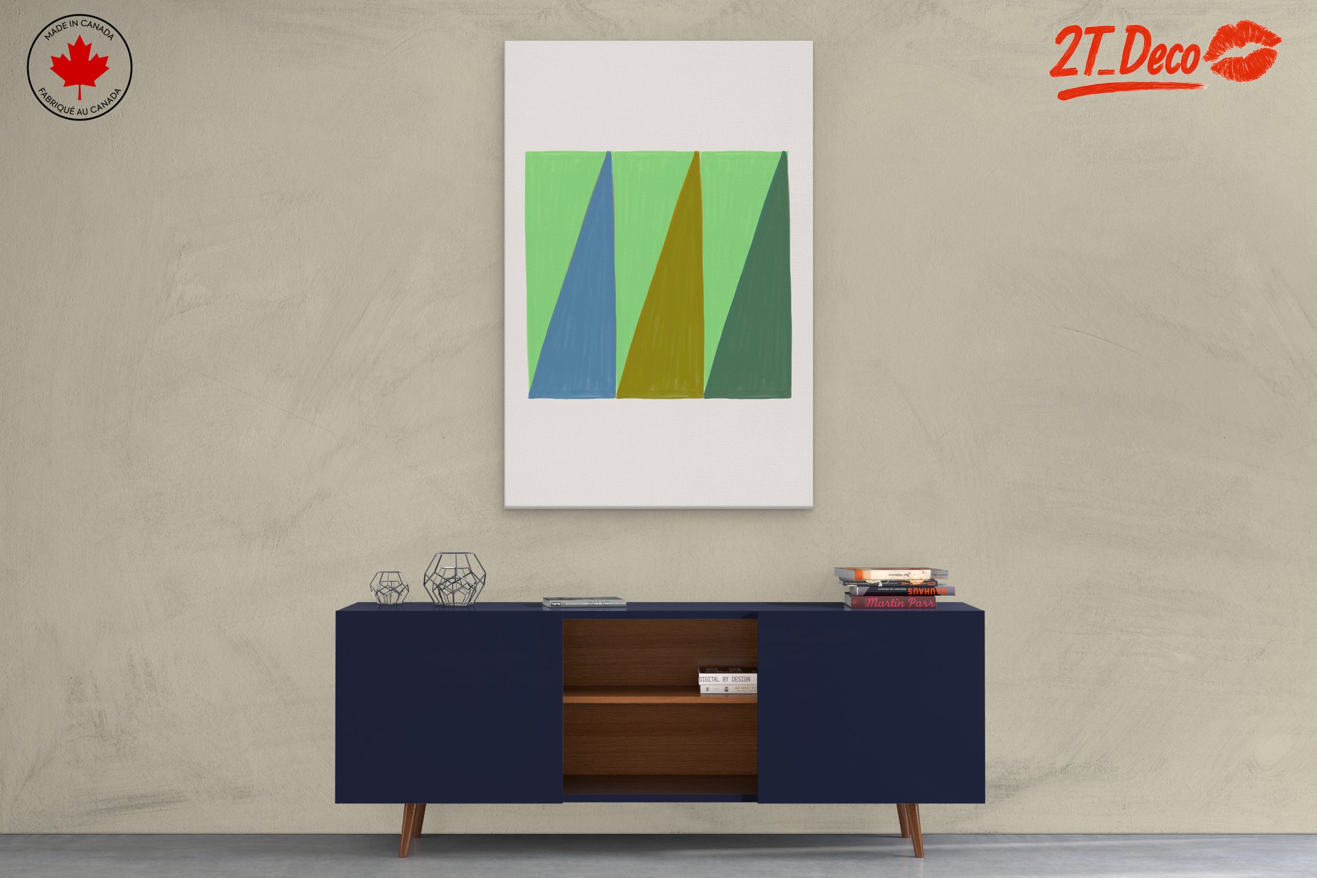 Stylized Geometric Abstract Artwork - Image 3