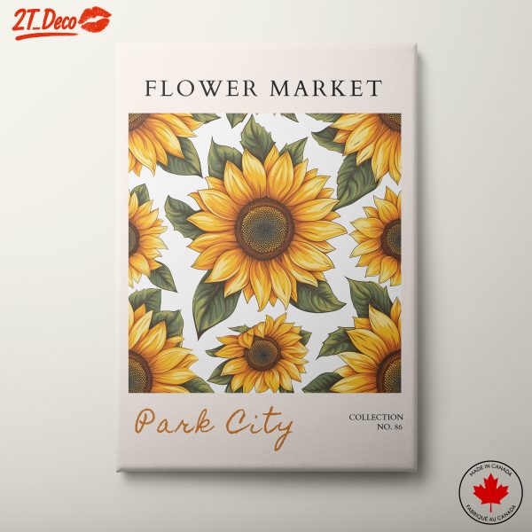 Vibrant Sunflower Floral Art