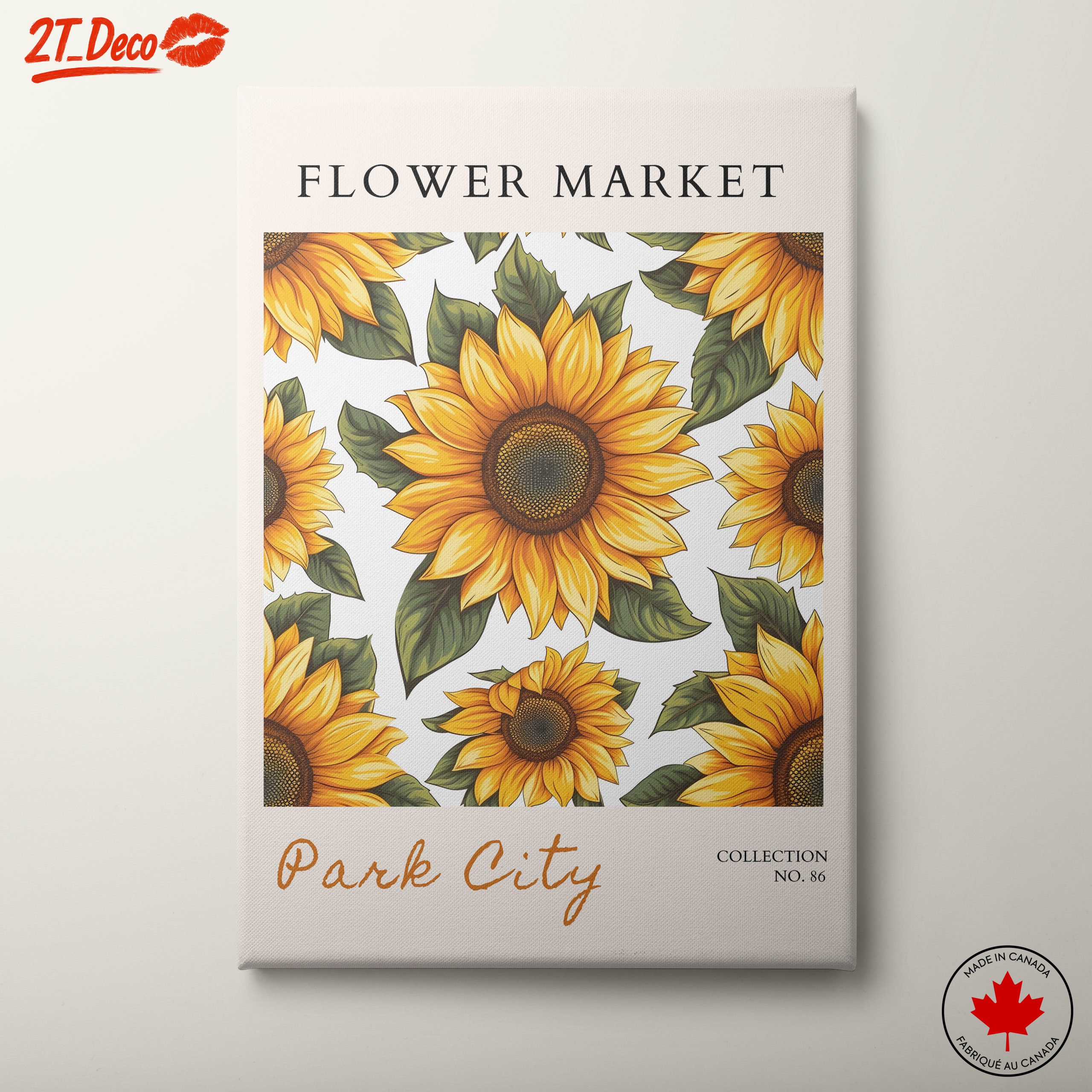 Vibrant Sunflower Floral Art