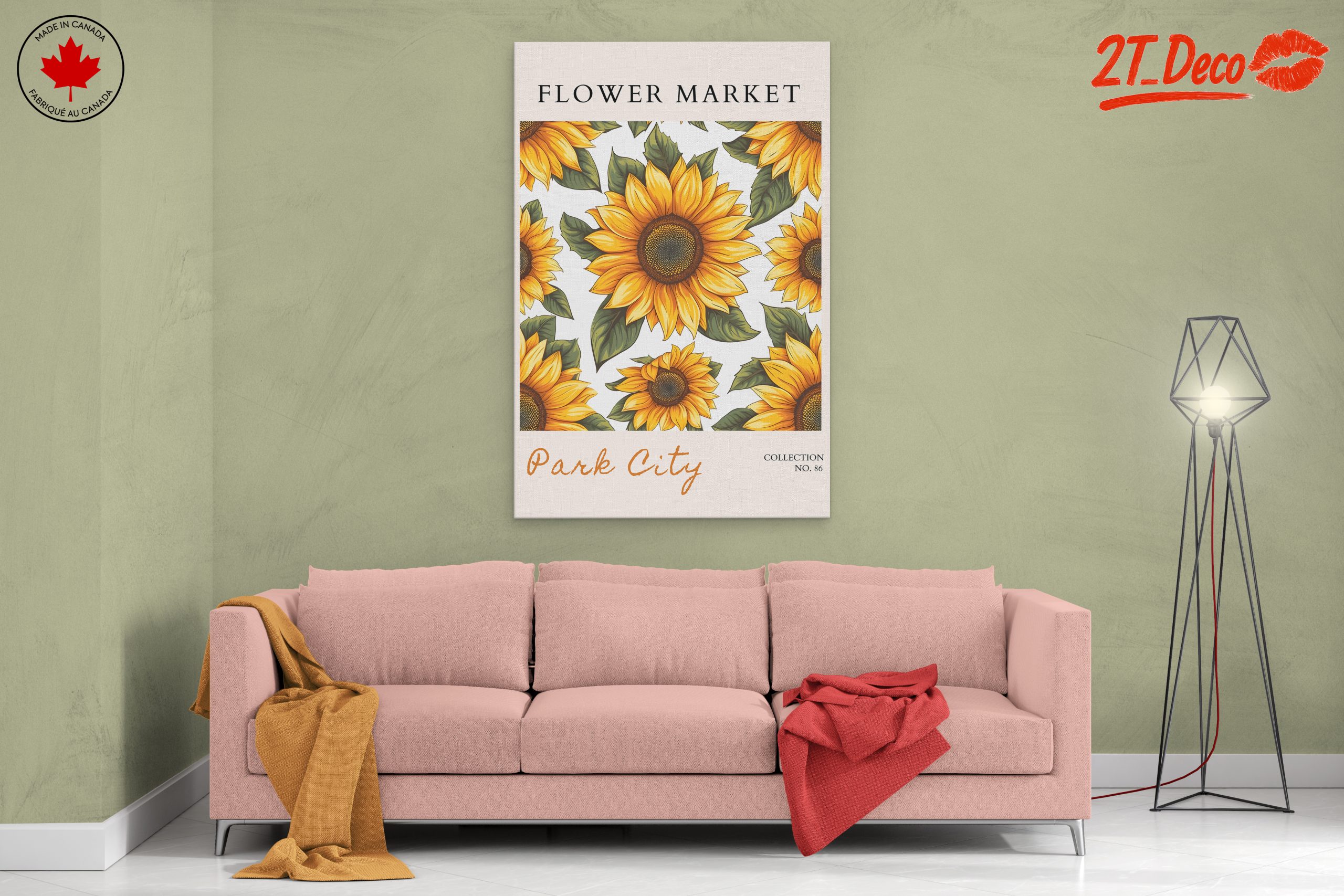 Vibrant Sunflower Floral Art - Image 2