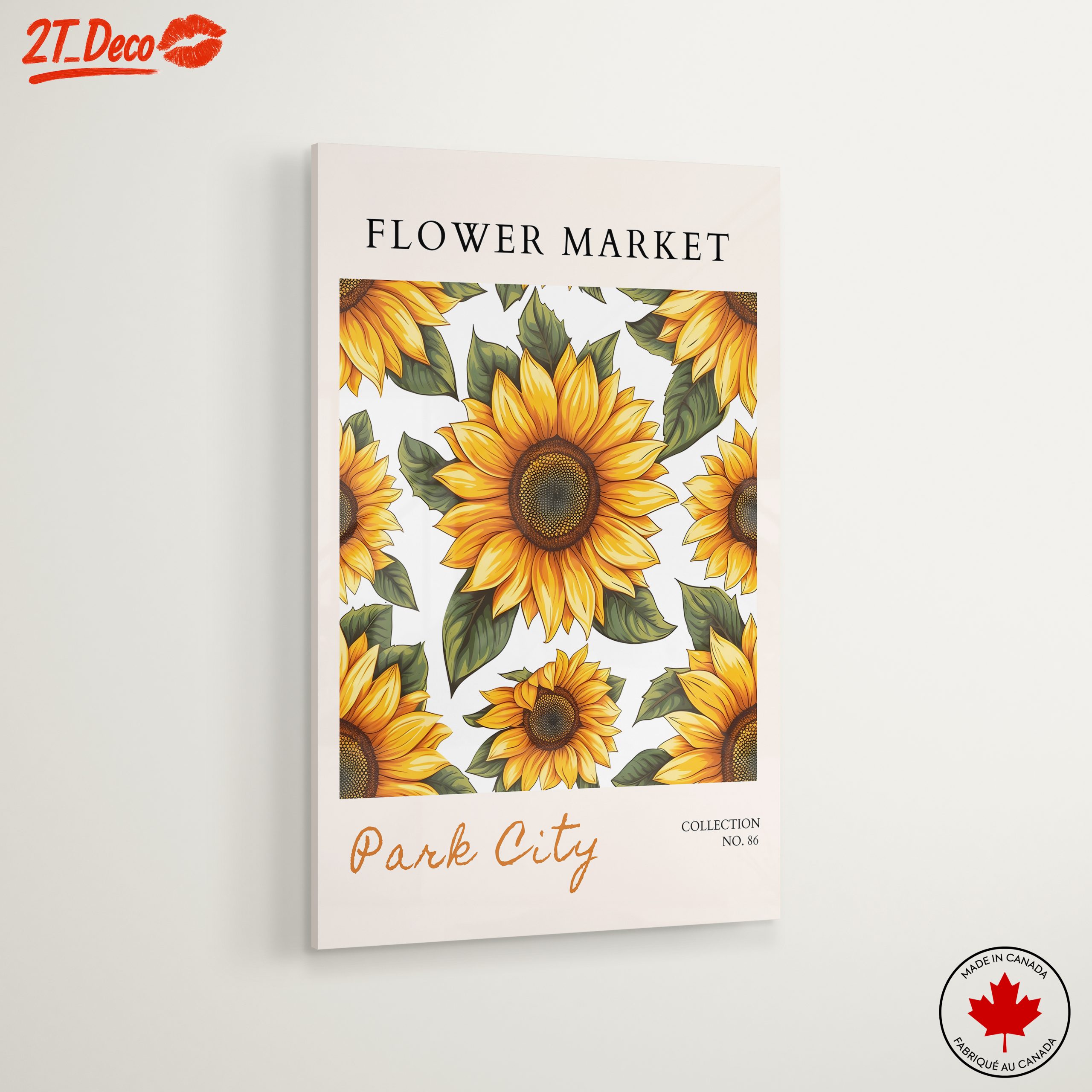 Vibrant Sunflower Floral Art - Image 6
