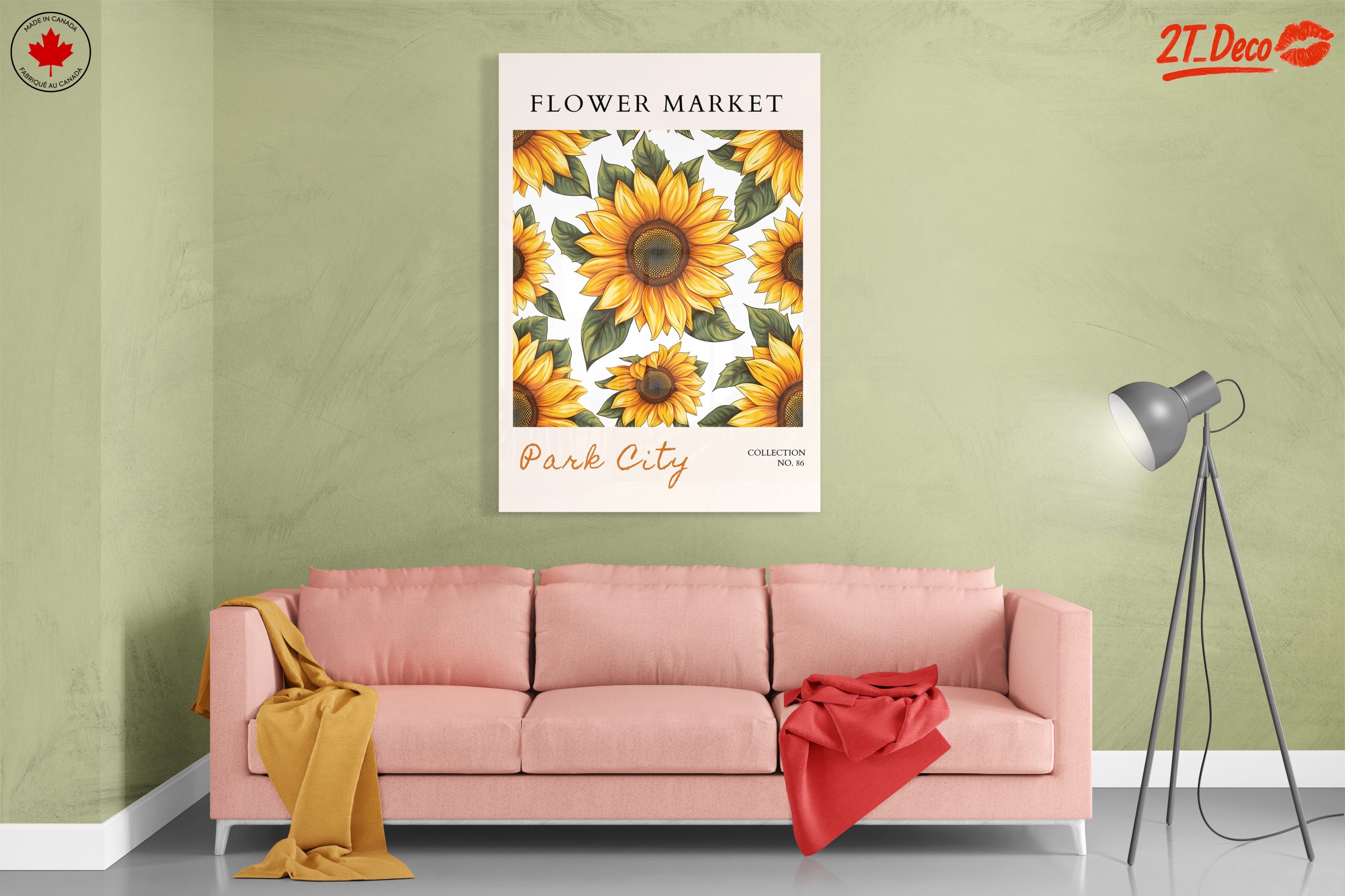Vibrant Sunflower Floral Art - Image 7