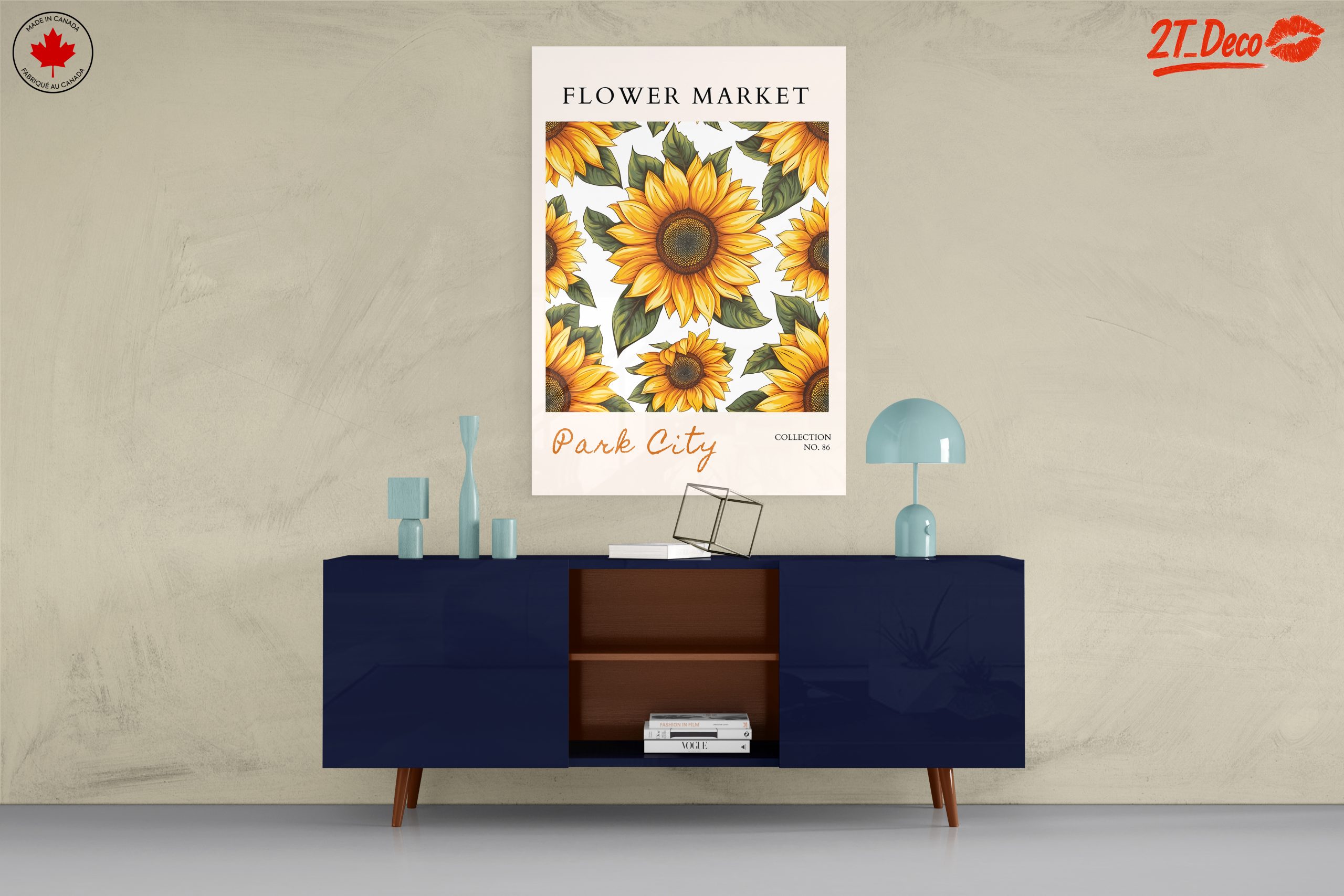 Vibrant Sunflower Floral Art - Image 8
