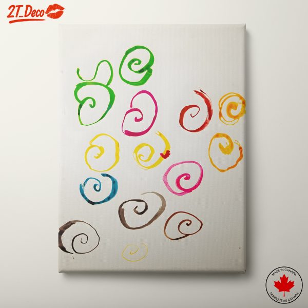 Colorful Spirals in Abstract Art
