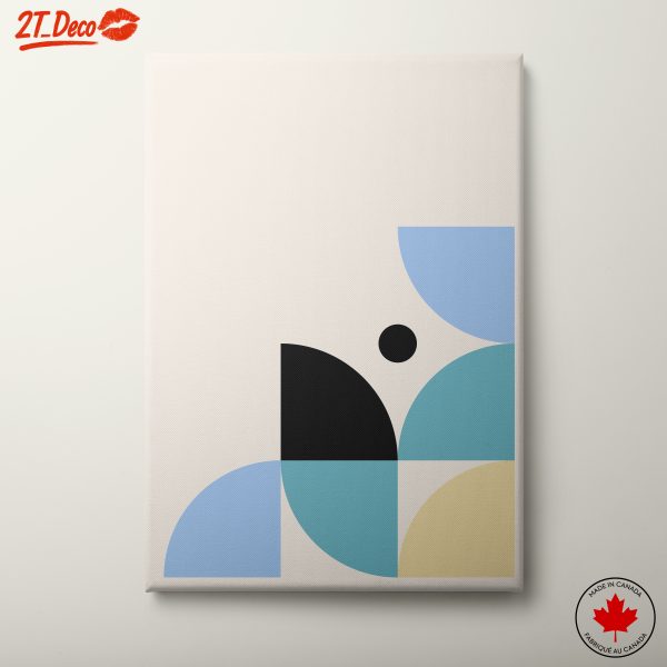 Geometric Abstract Shapes in Soft Colors