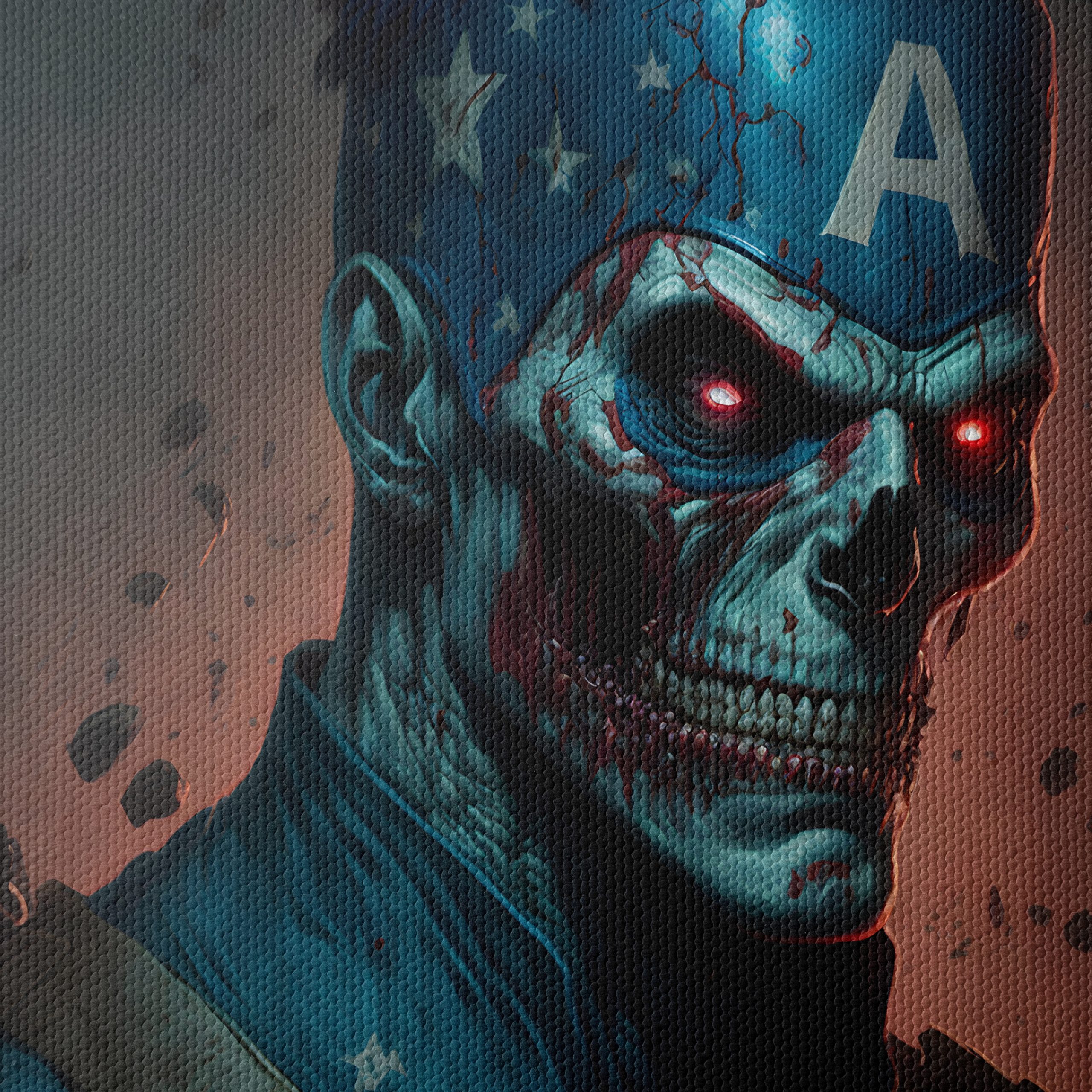 Zombie Superhero Art Featuring Skull Character - Image 4