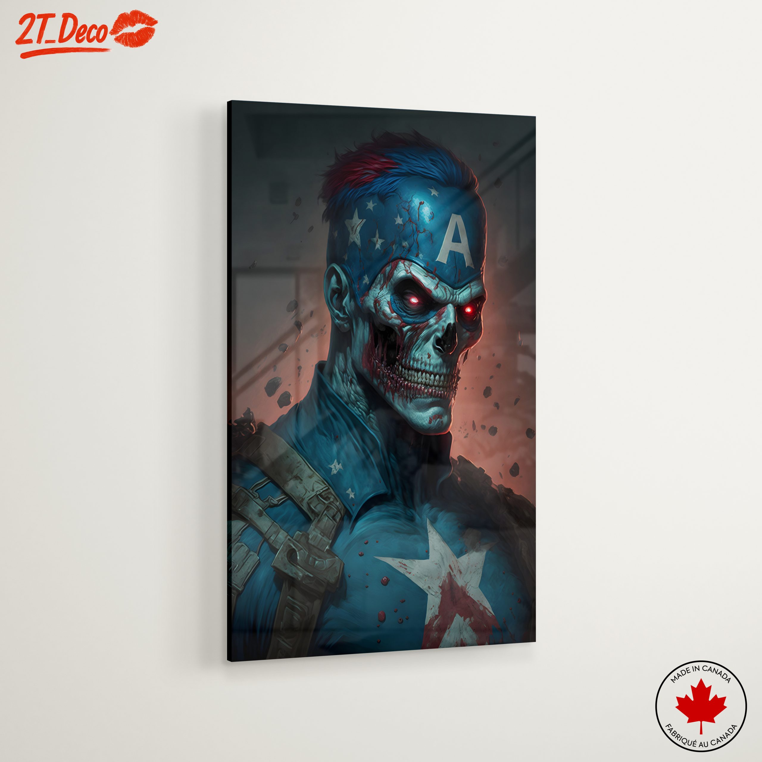 Zombie Superhero Art Featuring Skull Character - Image 6