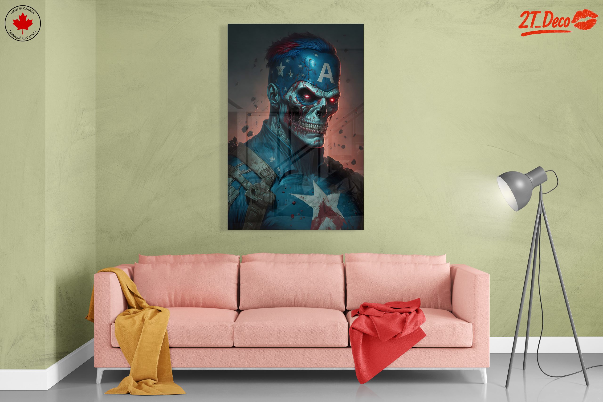 Zombie Superhero Art Featuring Skull Character - Image 7