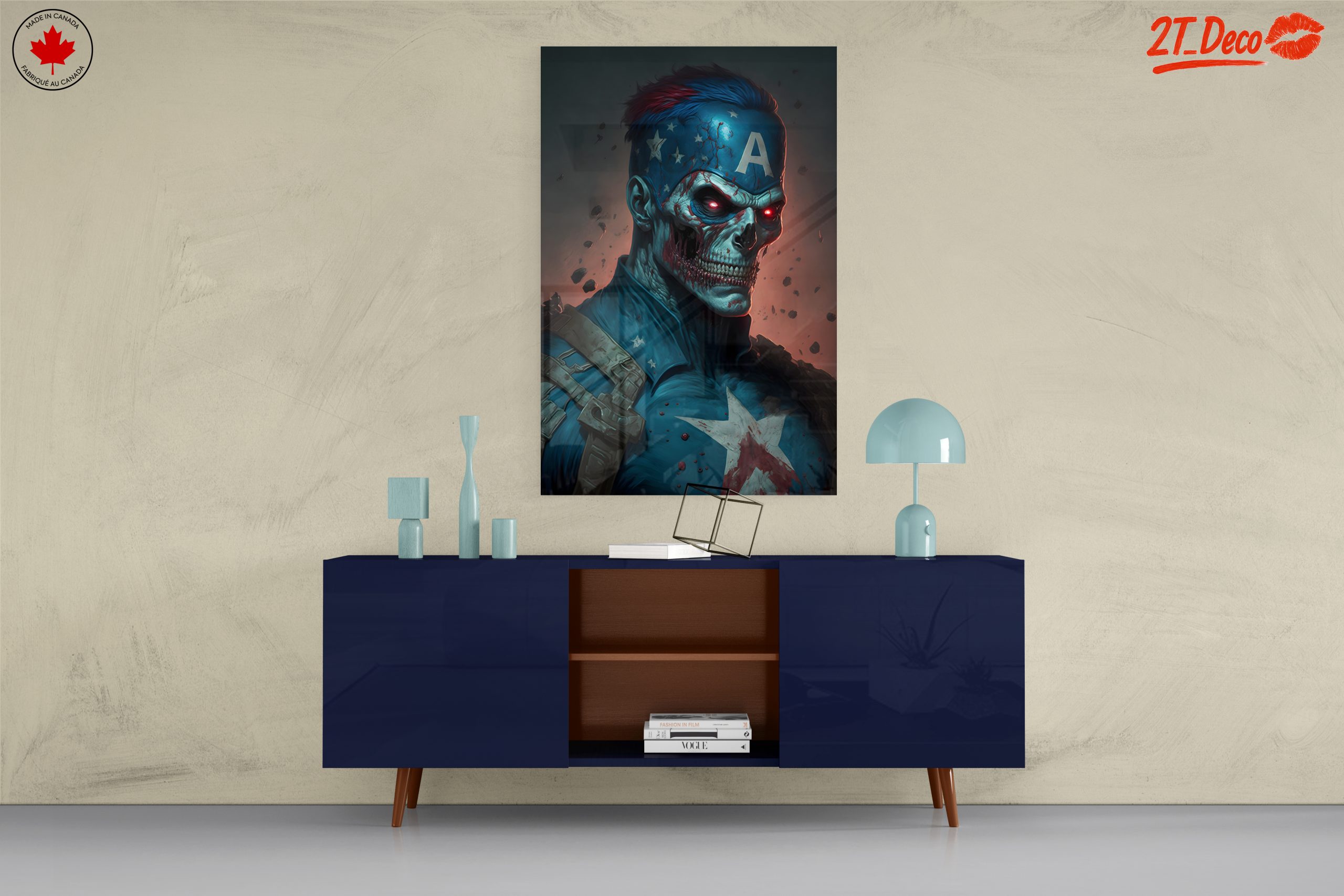 Zombie Superhero Art Featuring Skull Character - Image 8