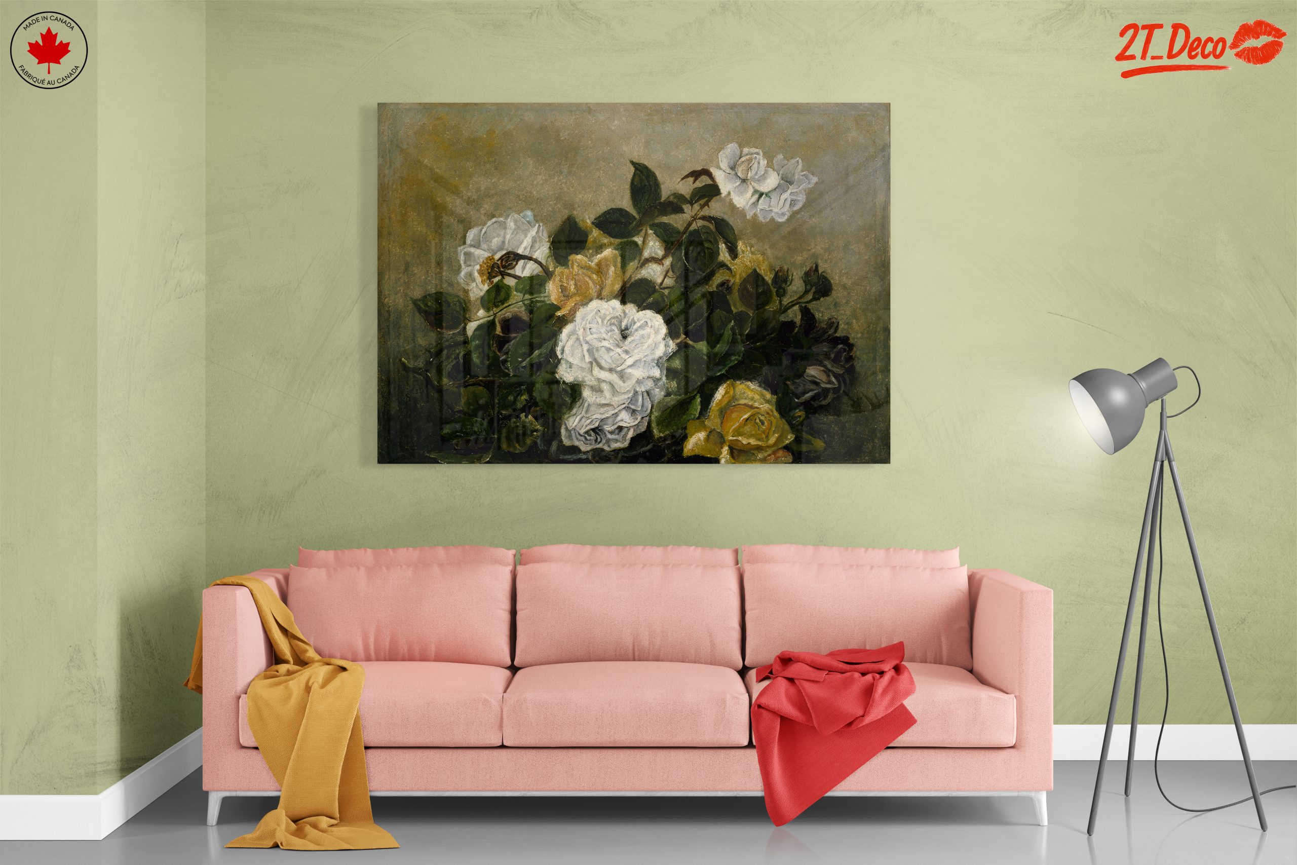 Roses Floral Arrangement Art - Image 7