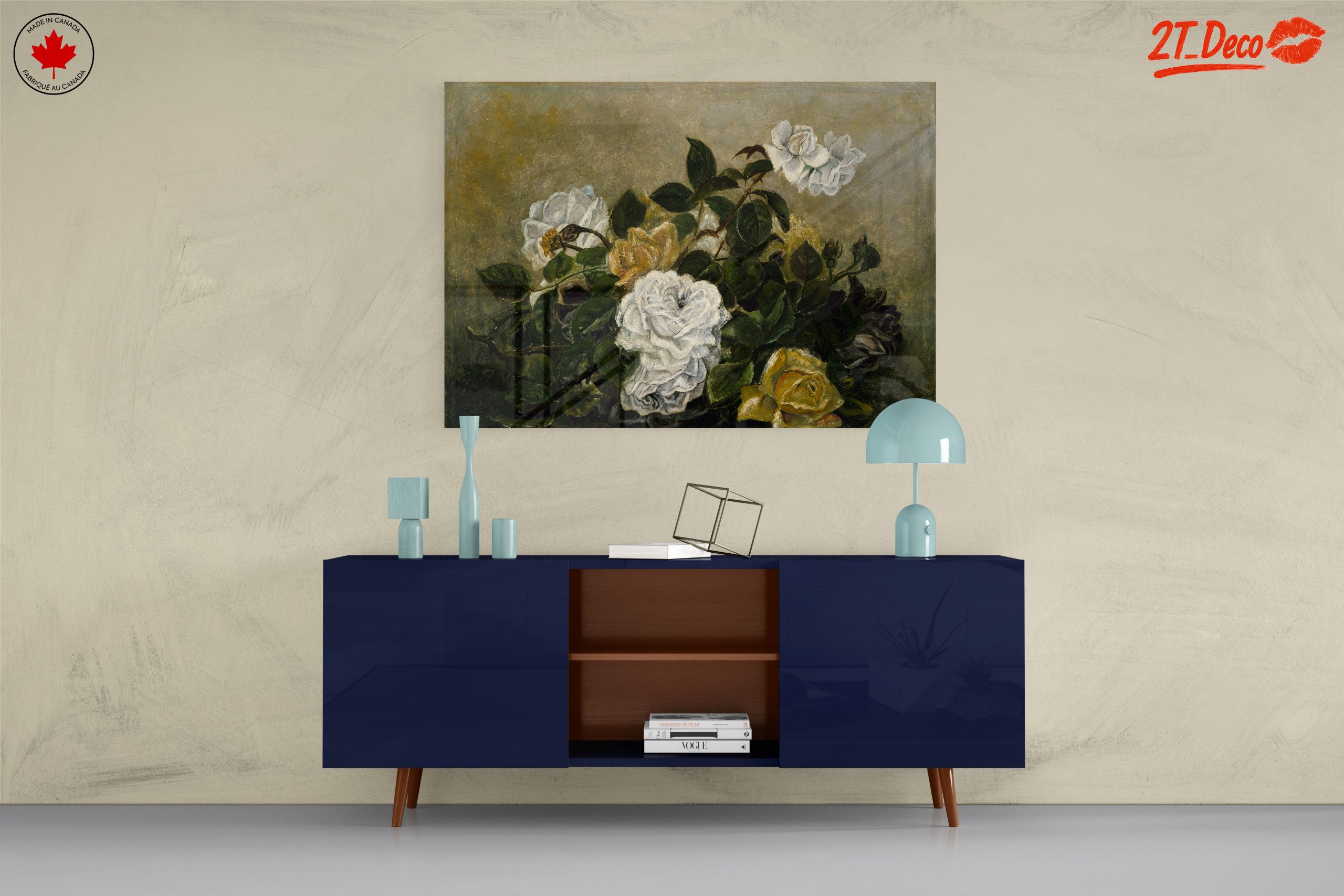 Roses Floral Arrangement Art - Image 8
