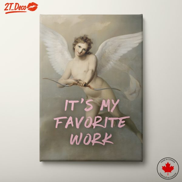 Angel with Modern Text Design