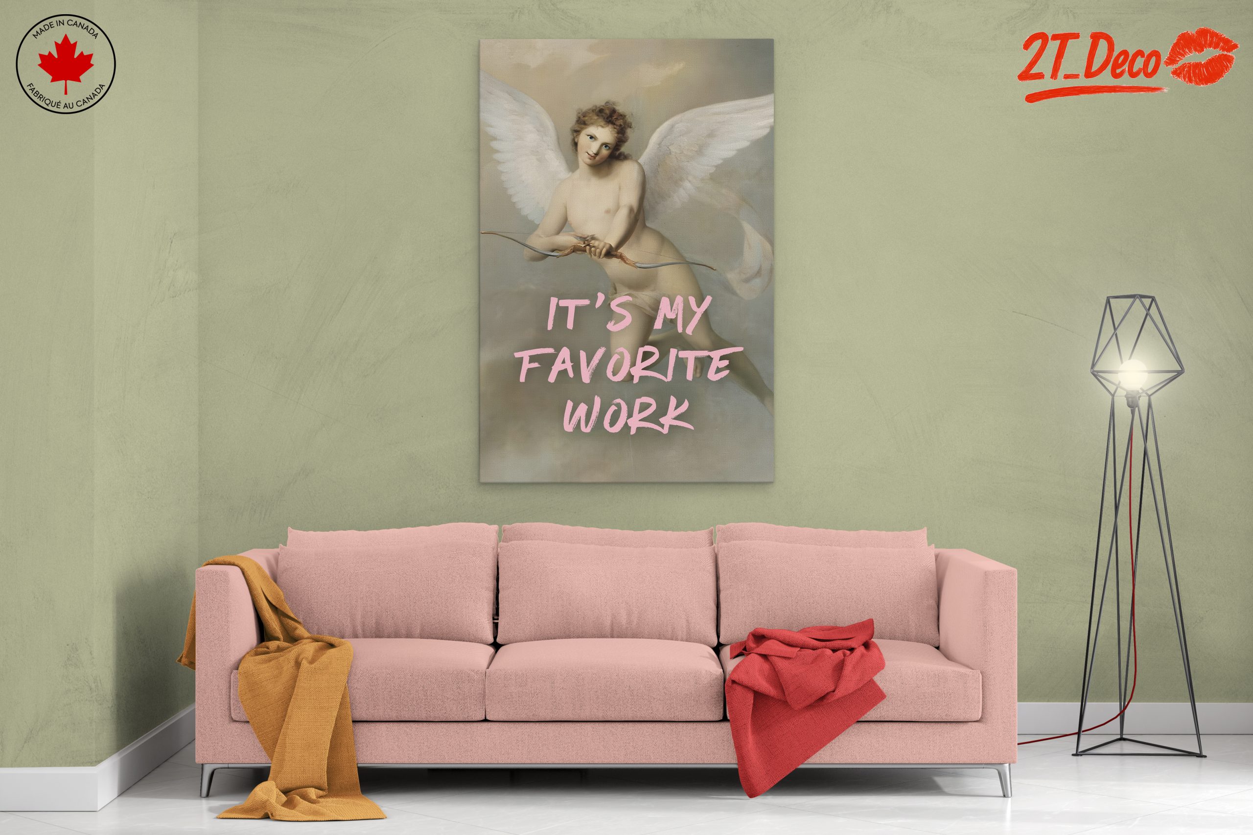 Angel with Modern Text Design - Image 2