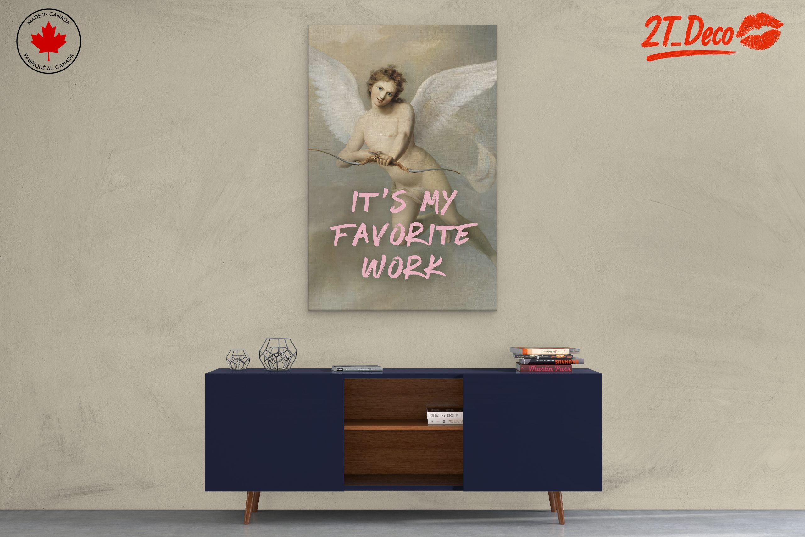 Angel with Modern Text Design - Image 3