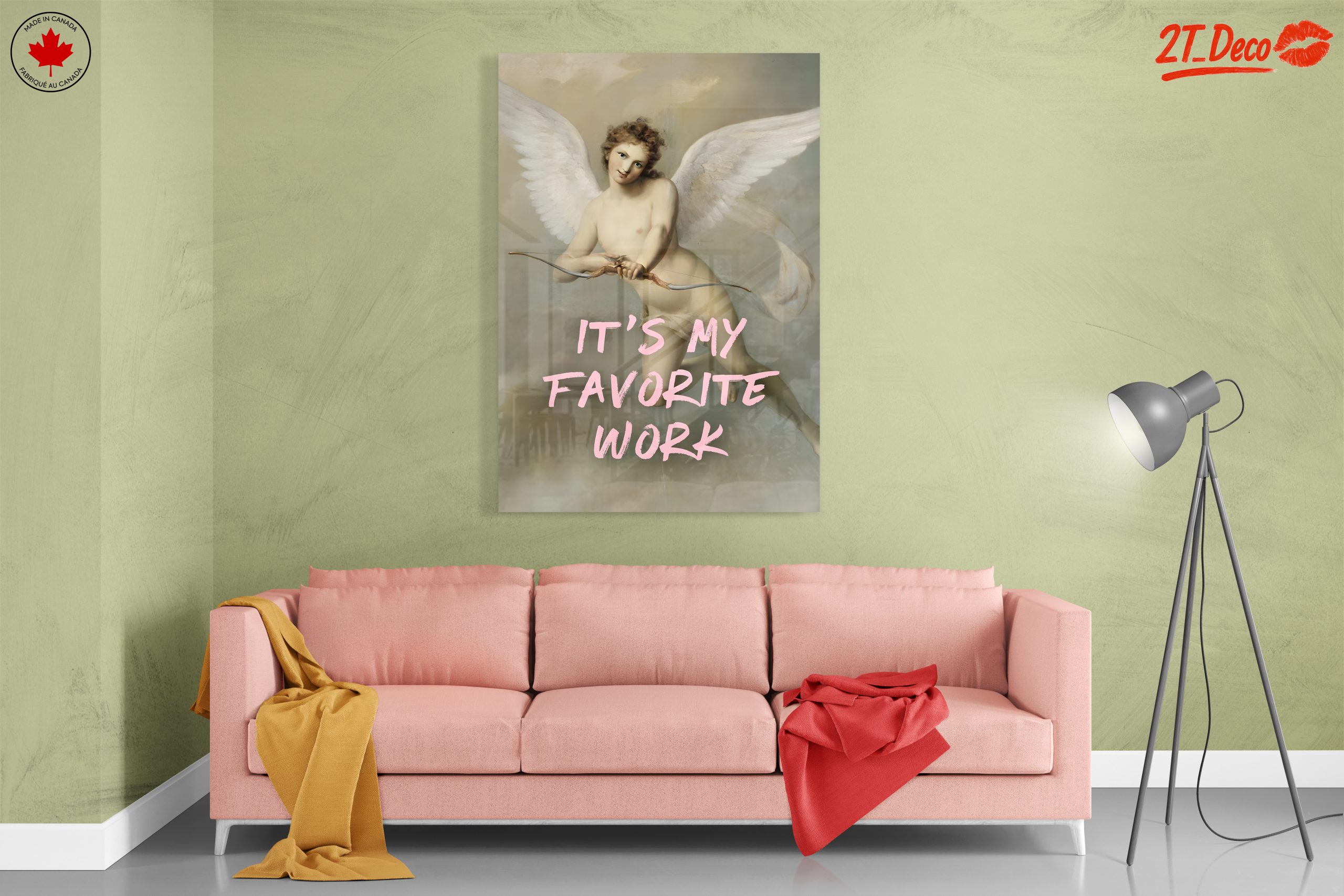 Angel with Modern Text Design - Image 7