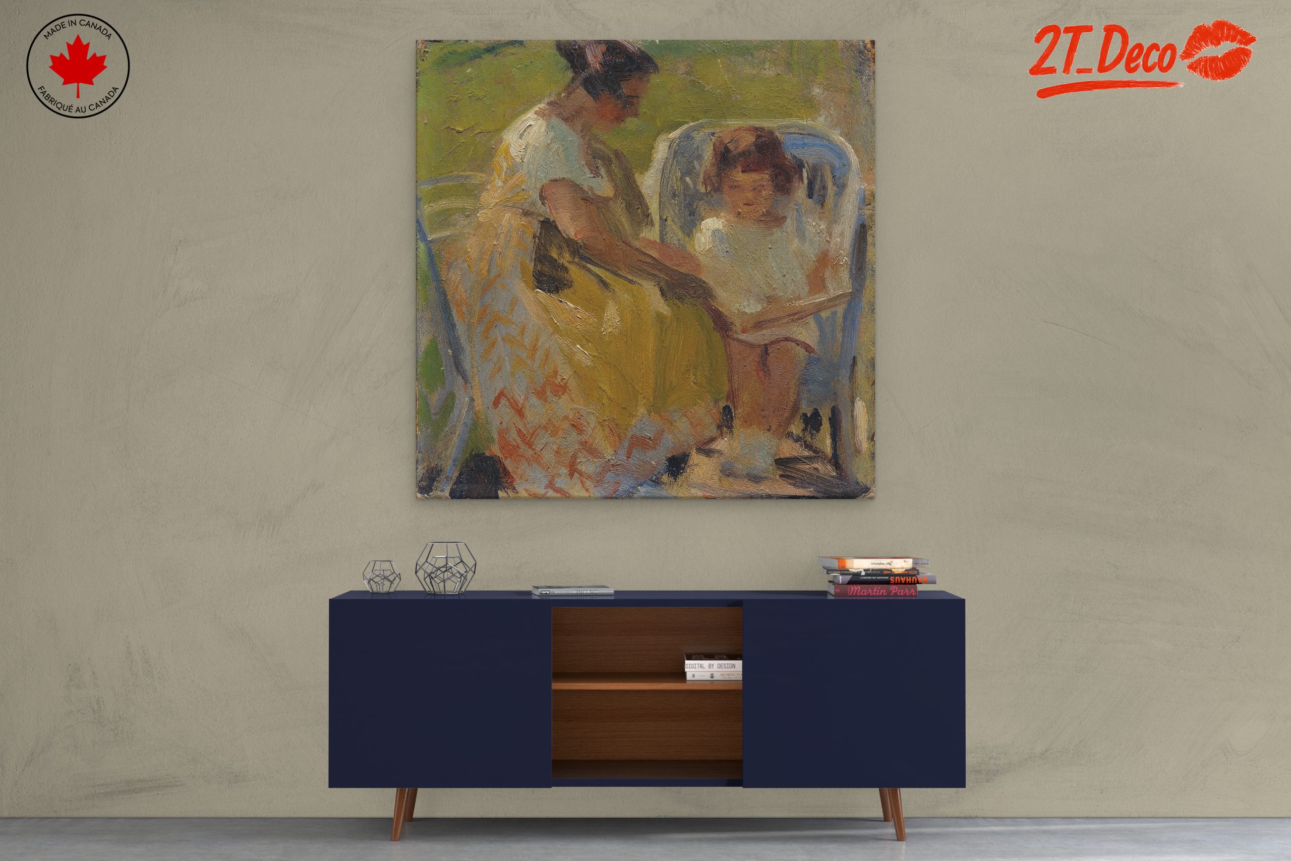 Mother and Child Contemporary Portrait - Image 3