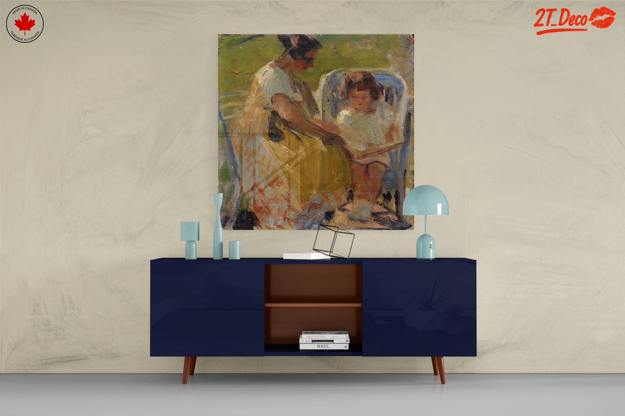 Mother and Child Contemporary Portrait - Image 8