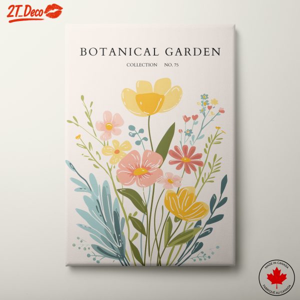 Bright Floral Botanical Garden Art