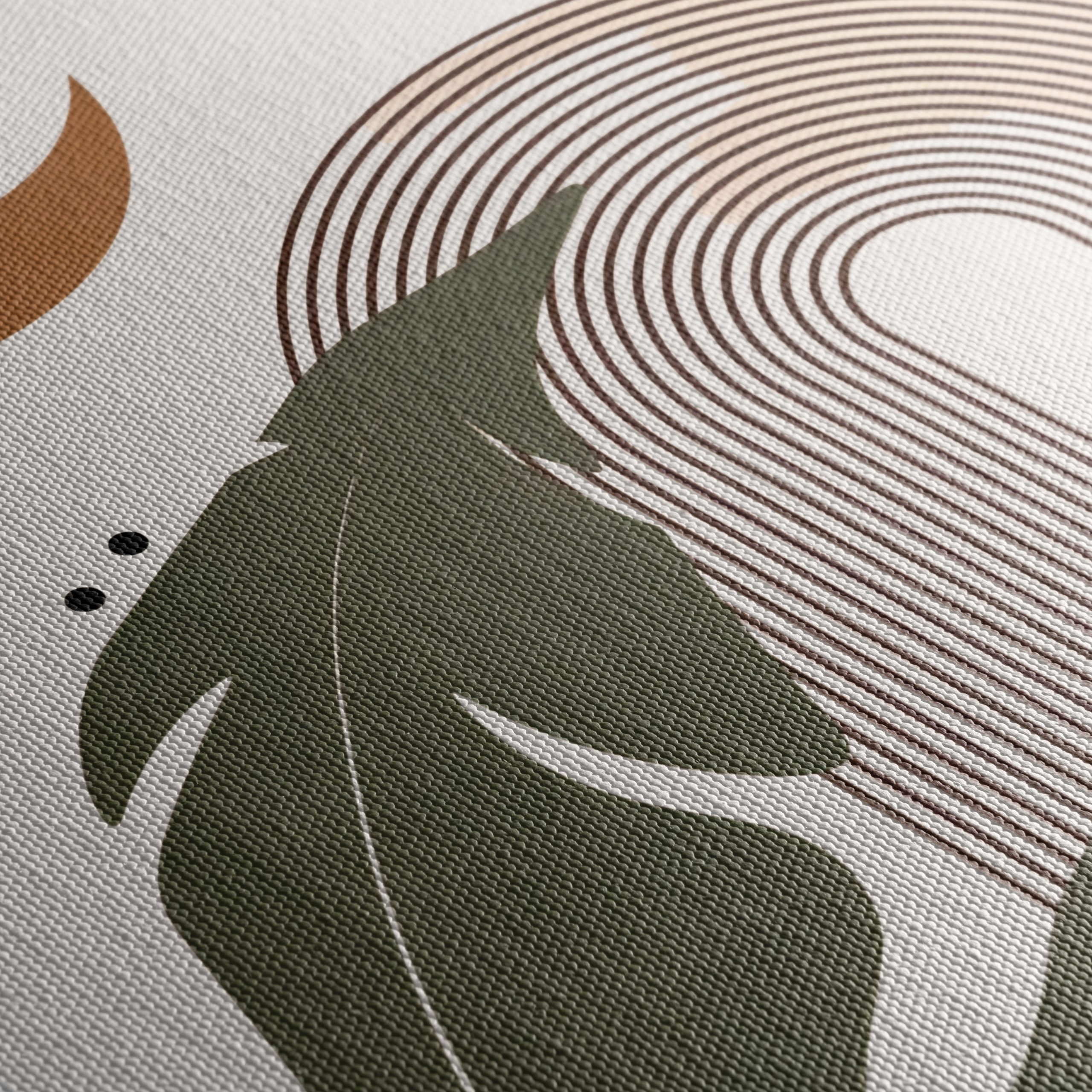 Stylized Botanical Art with Geometric Elements - Image 5