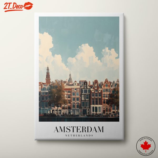 Modern Amsterdam Architecture in Pastel Tones