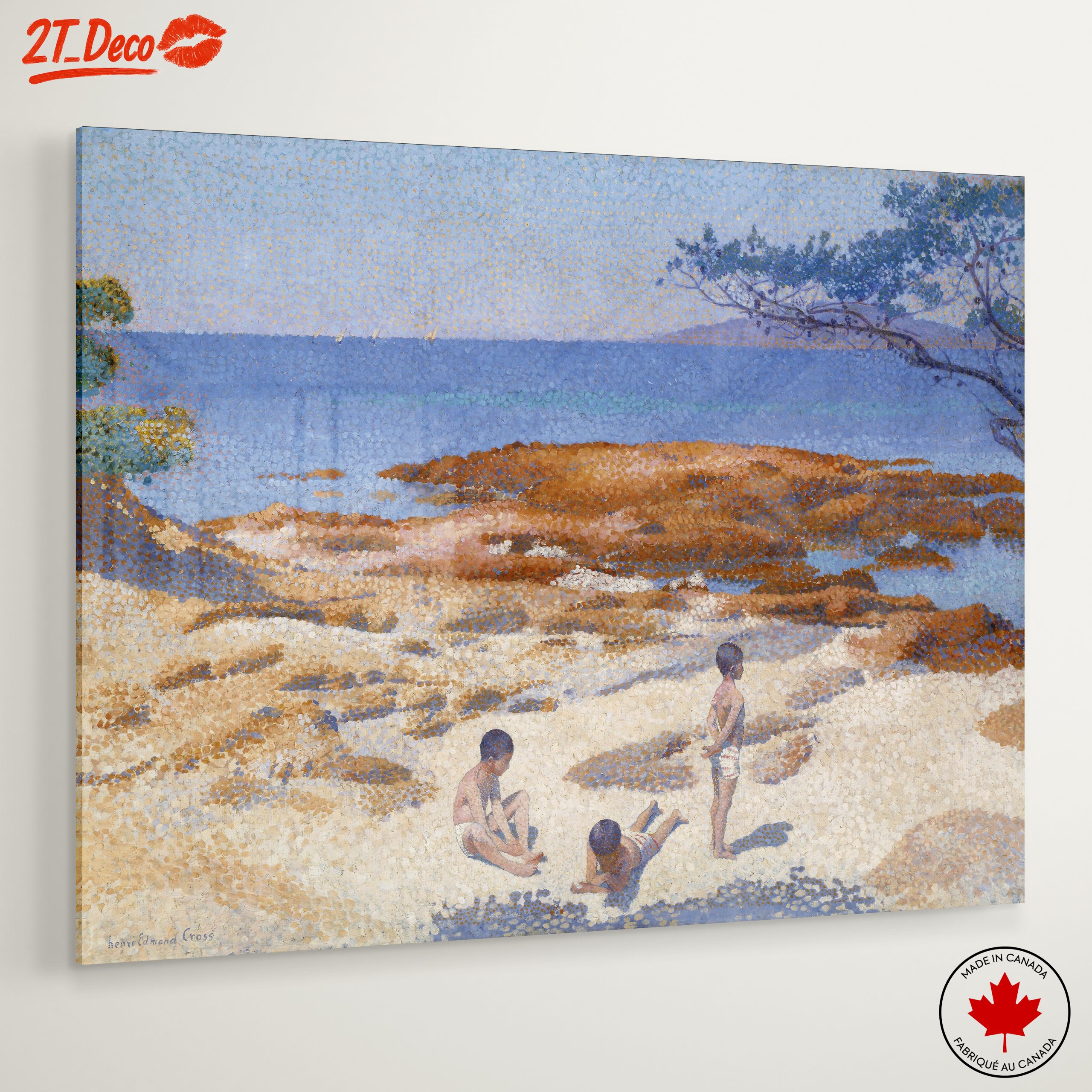 Children Playing on a Coastal Landscape - Image 6