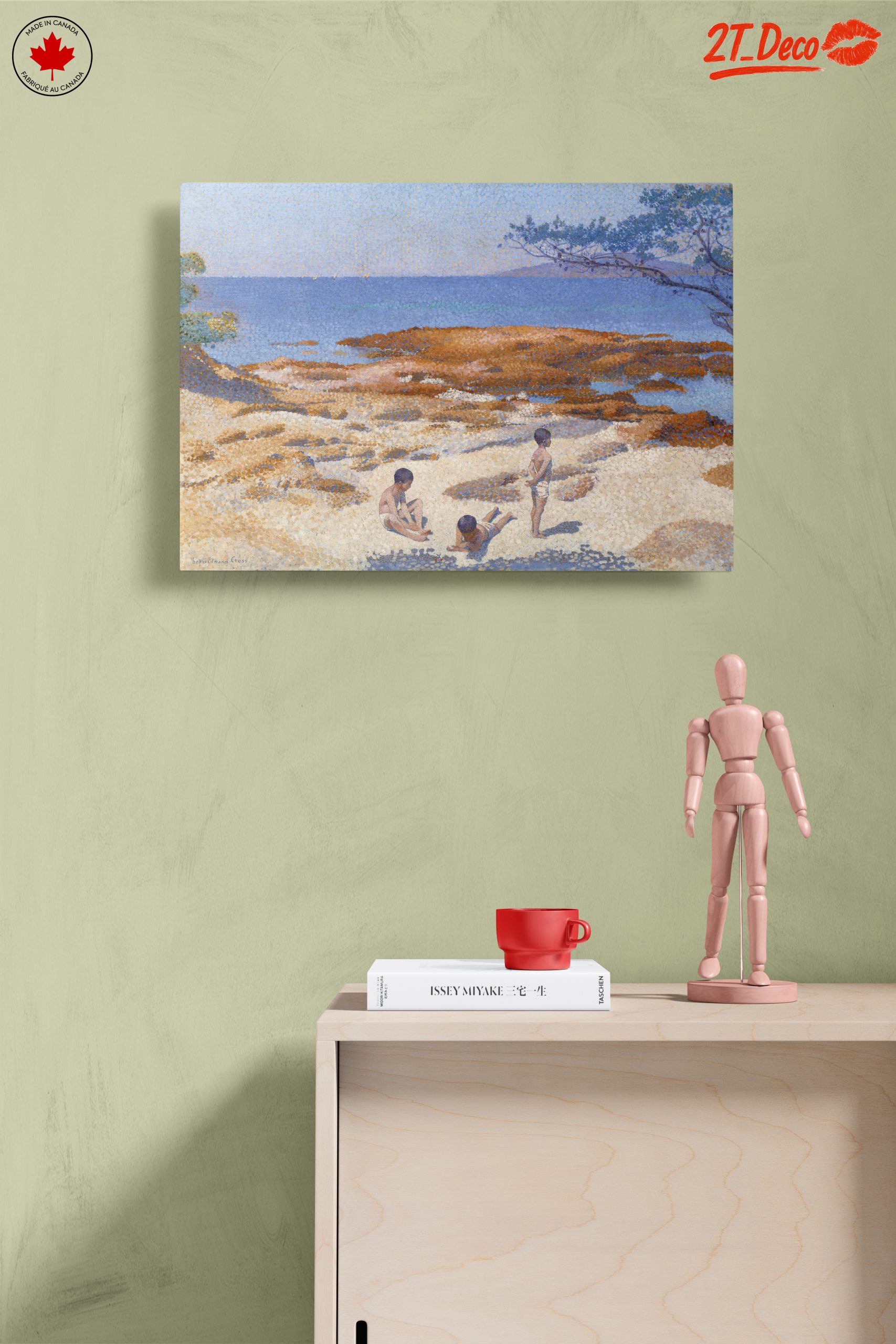 Children Playing on a Coastal Landscape - Image 14