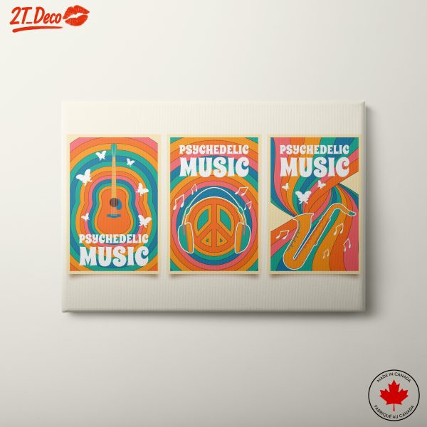 Psychedelic Music Art in Vibrant Colors