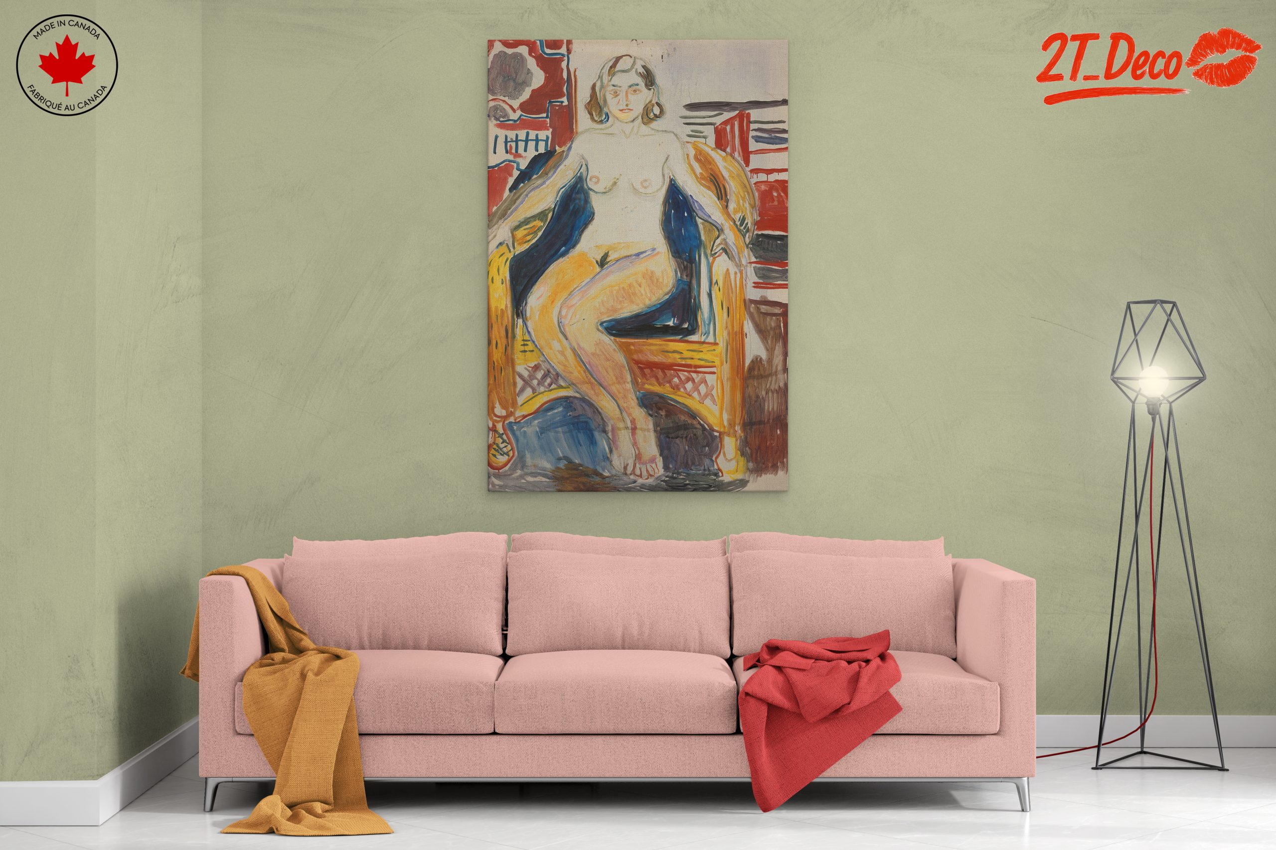 Seated Figure in Bold Contemporary Style - Image 2