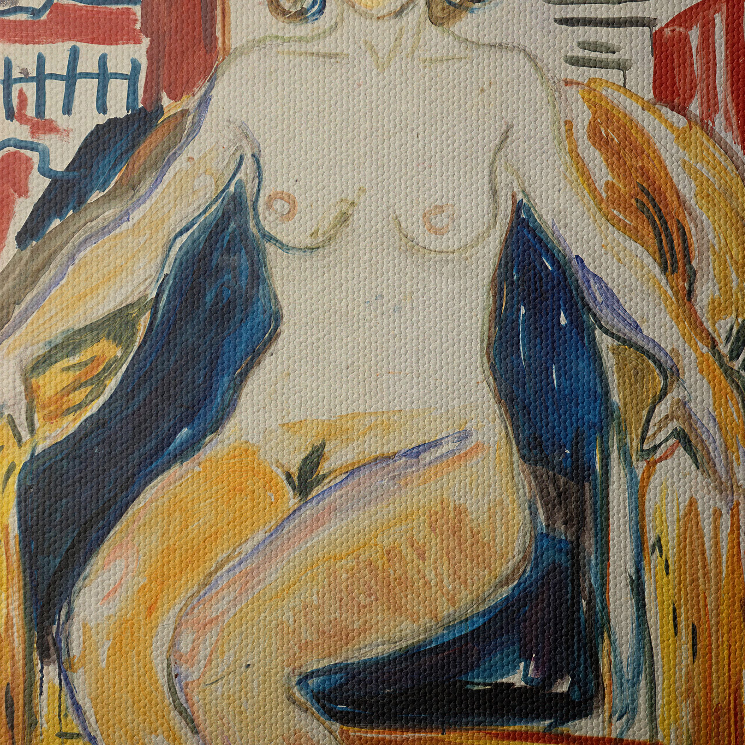 Seated Figure in Bold Contemporary Style - Image 4