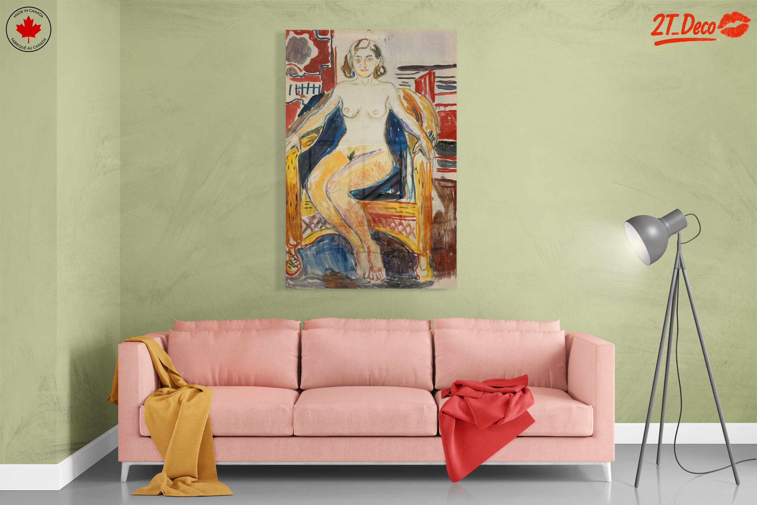 Seated Figure in Bold Contemporary Style - Image 7