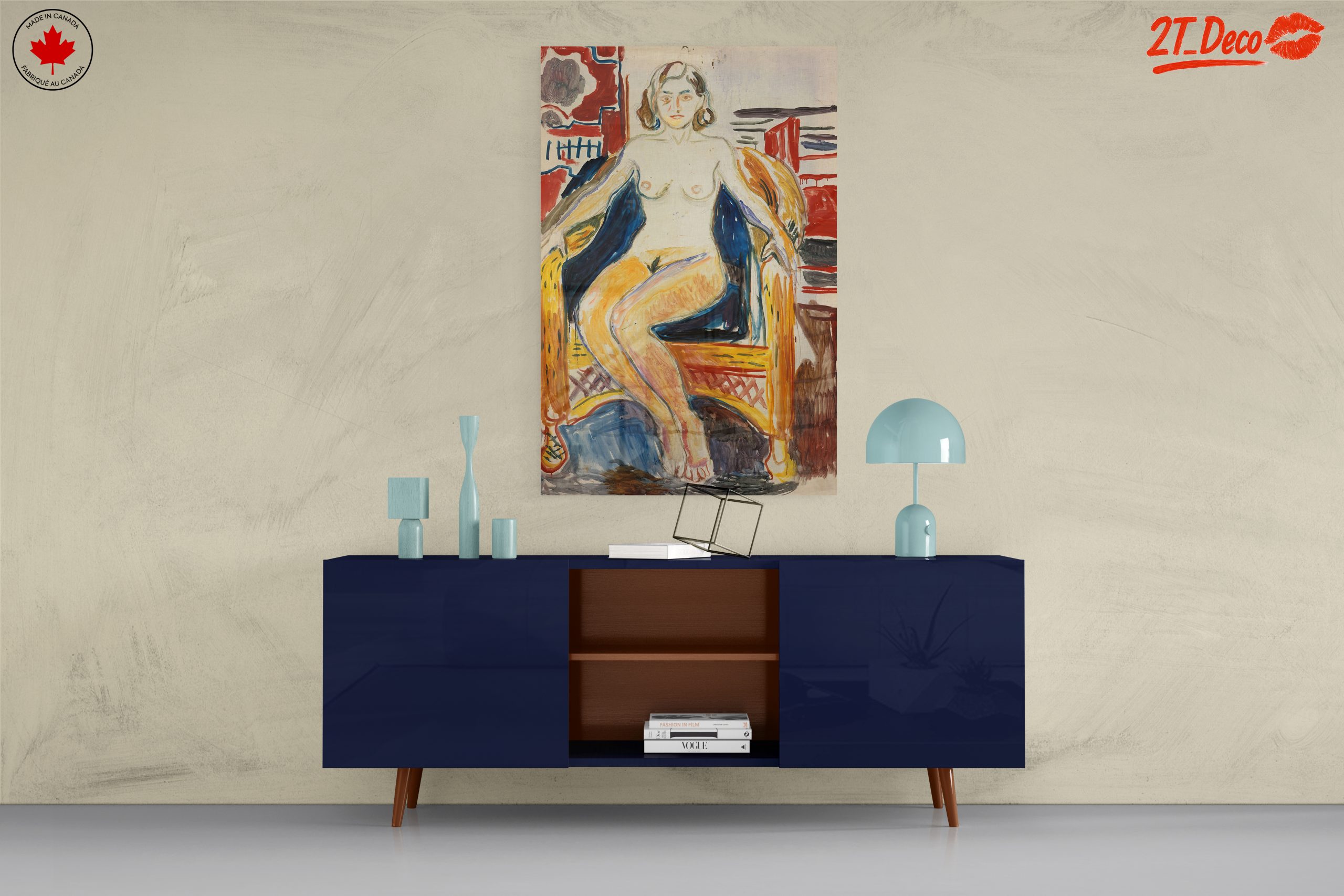 Seated Figure in Bold Contemporary Style - Image 8
