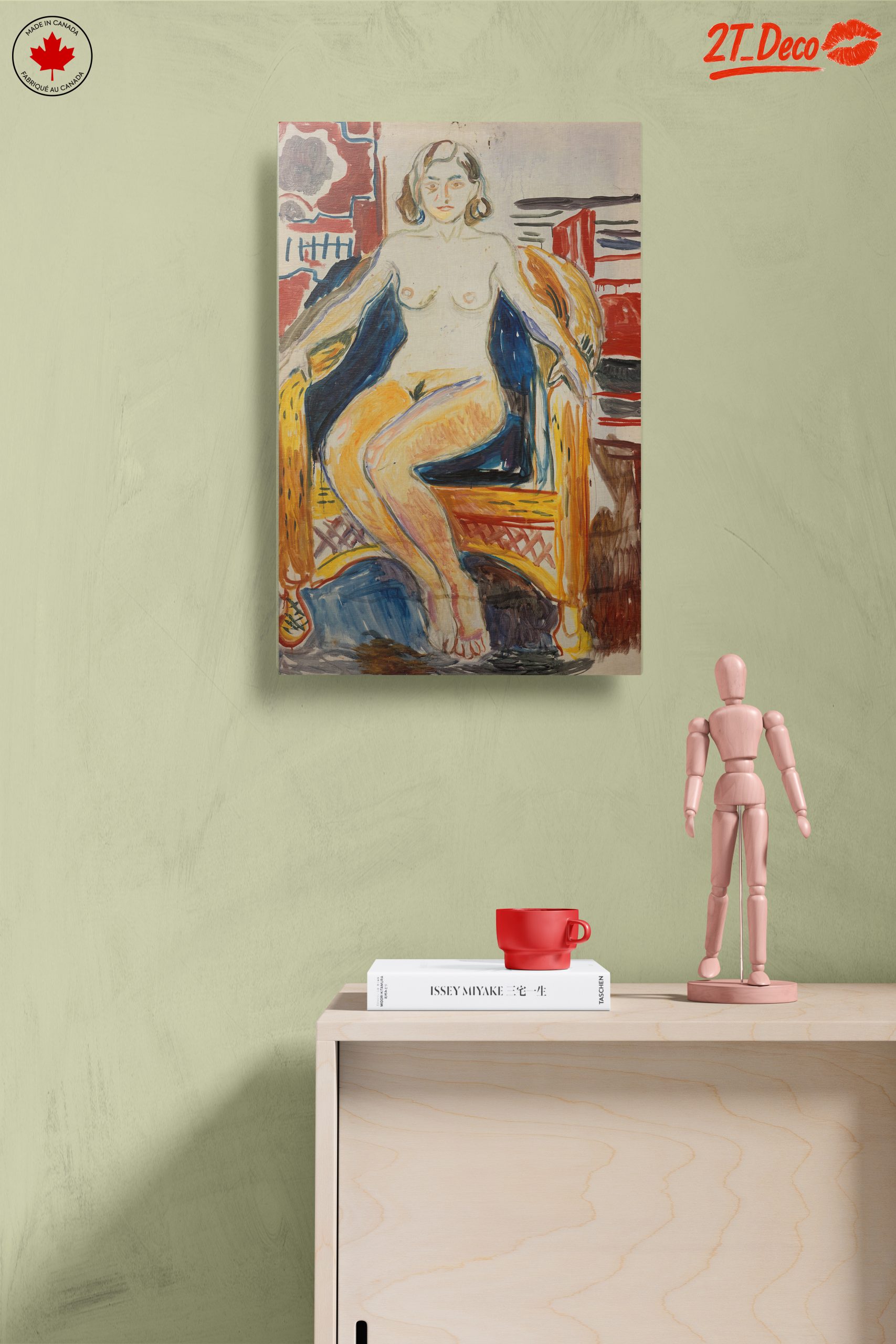 Seated Figure in Bold Contemporary Style - Image 14