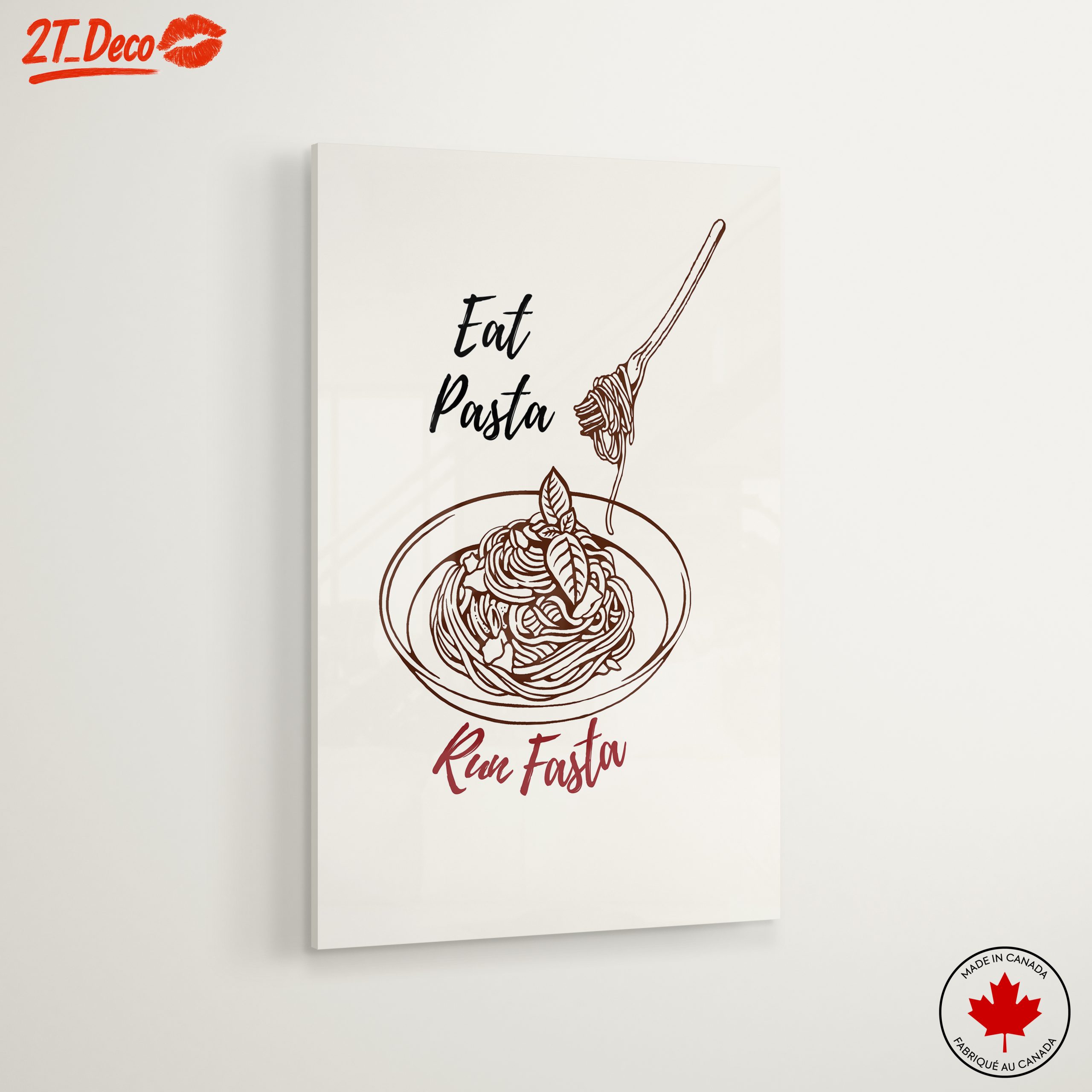 Stylized Pasta Art with Playful Typography - Image 6
