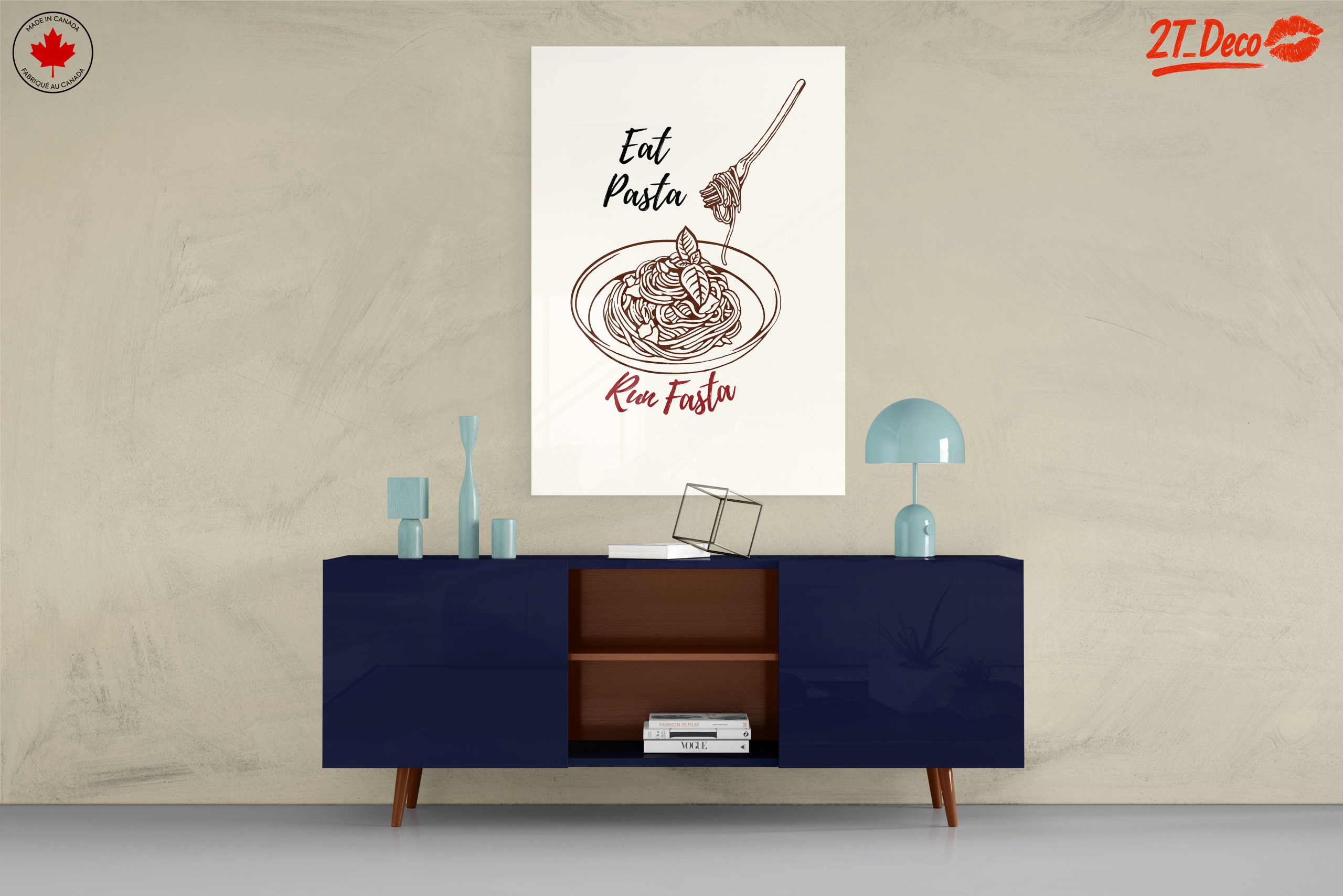Stylized Pasta Art with Playful Typography - Image 8